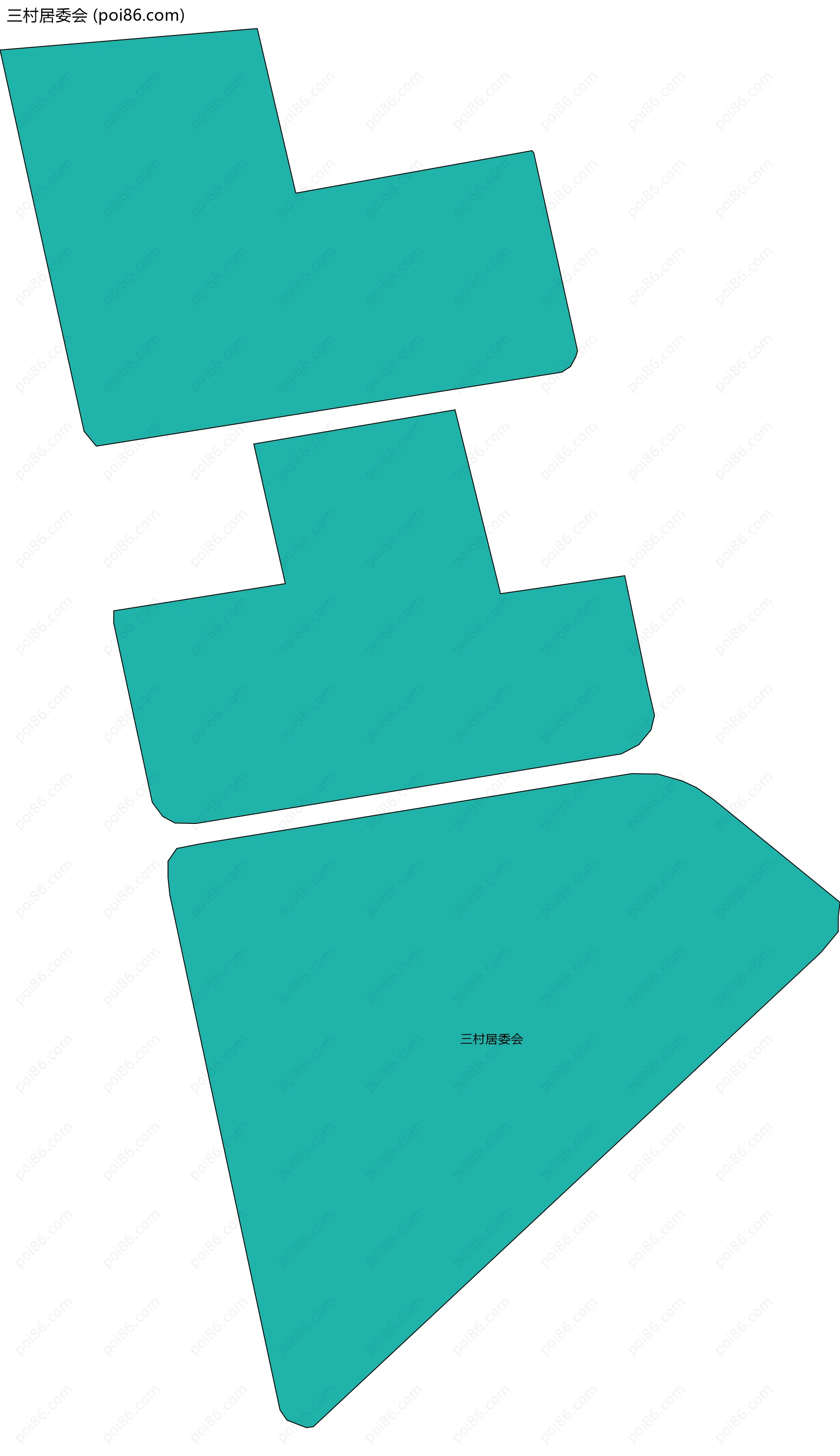 三村居委会边界地图