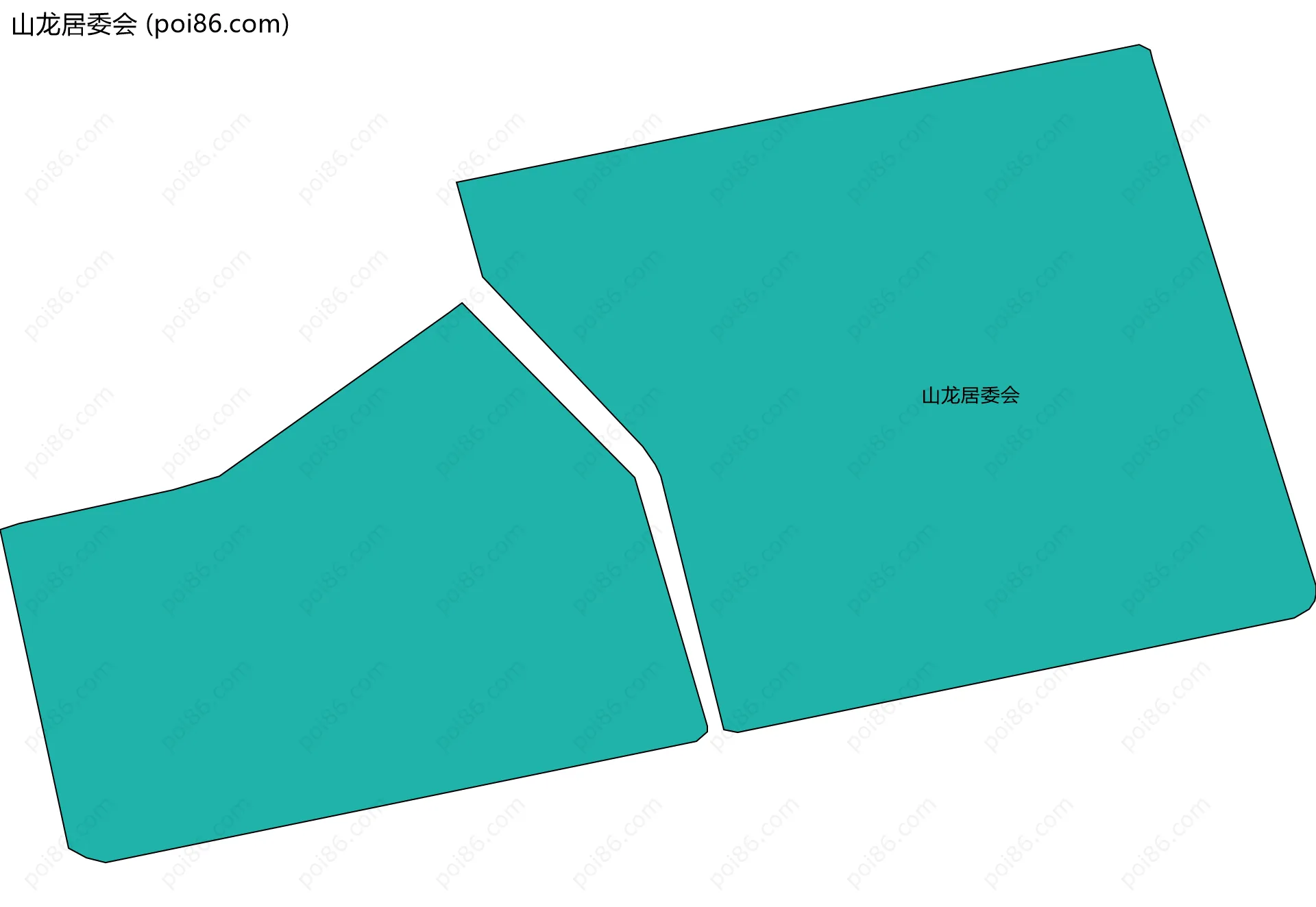 山龙居委会边界地图
