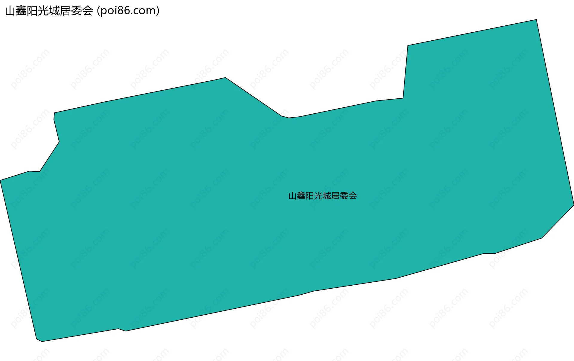 山鑫阳光城居委会边界地图