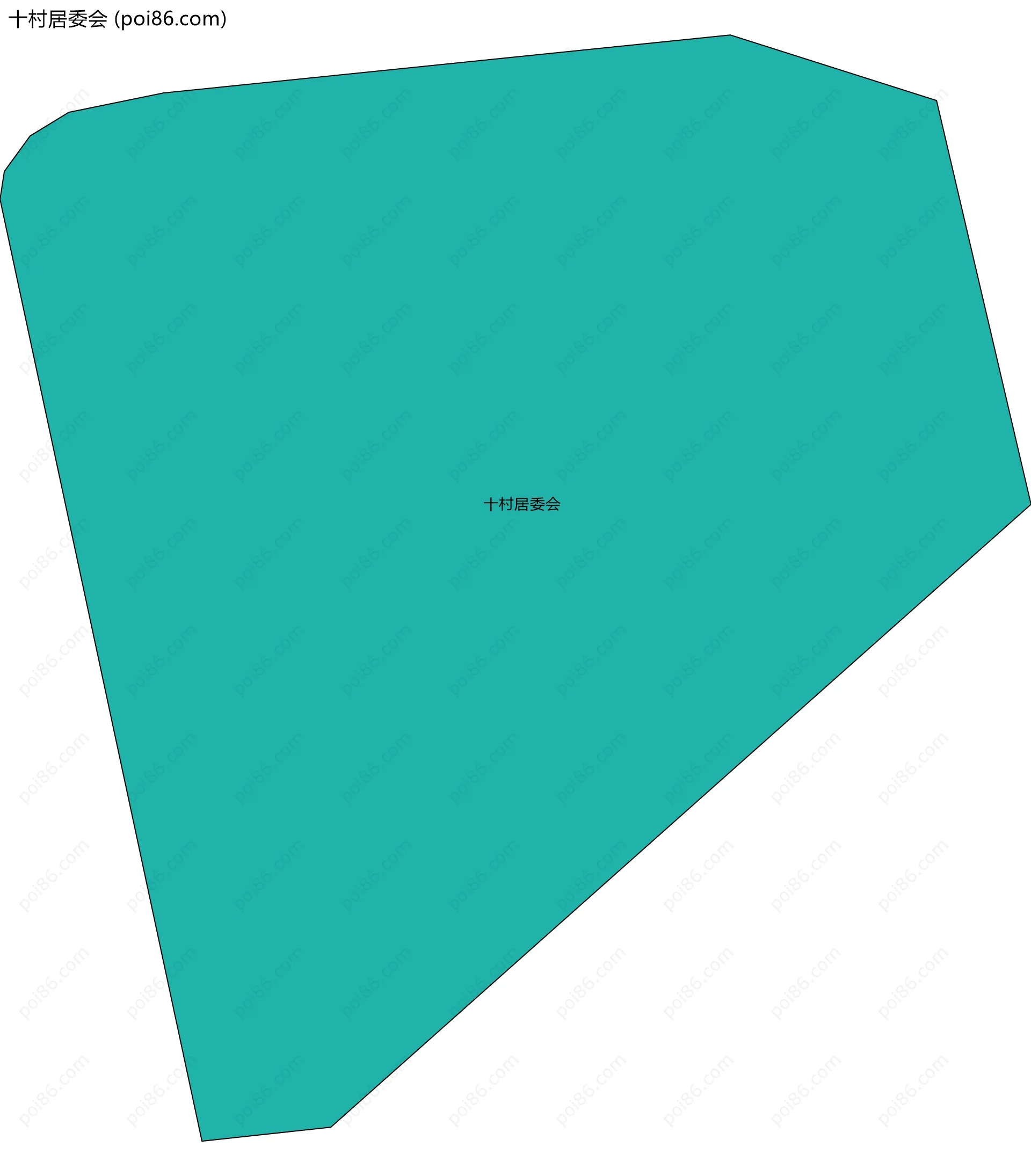 十村居委会边界地图