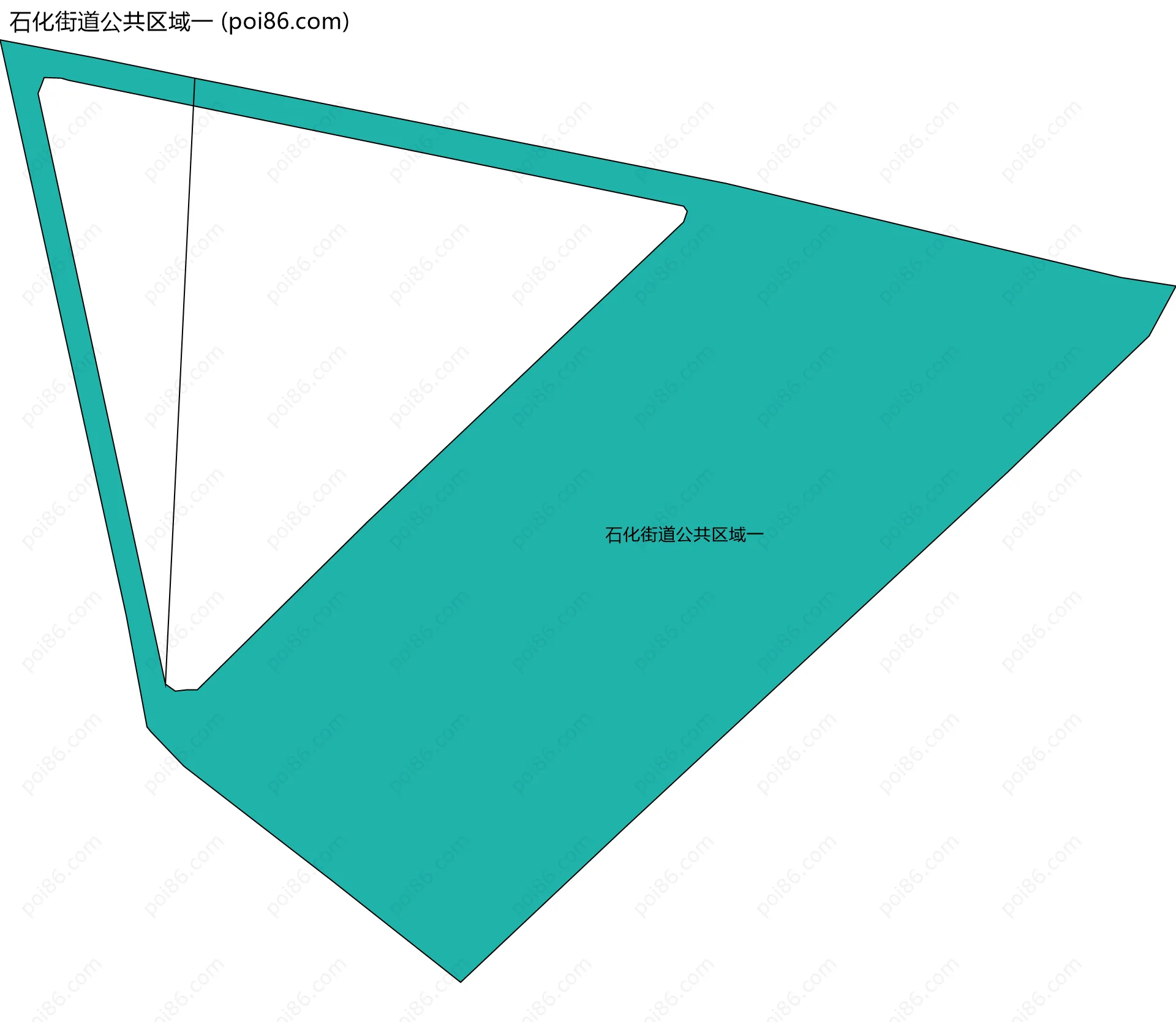 石化街道公共区域一边界地图