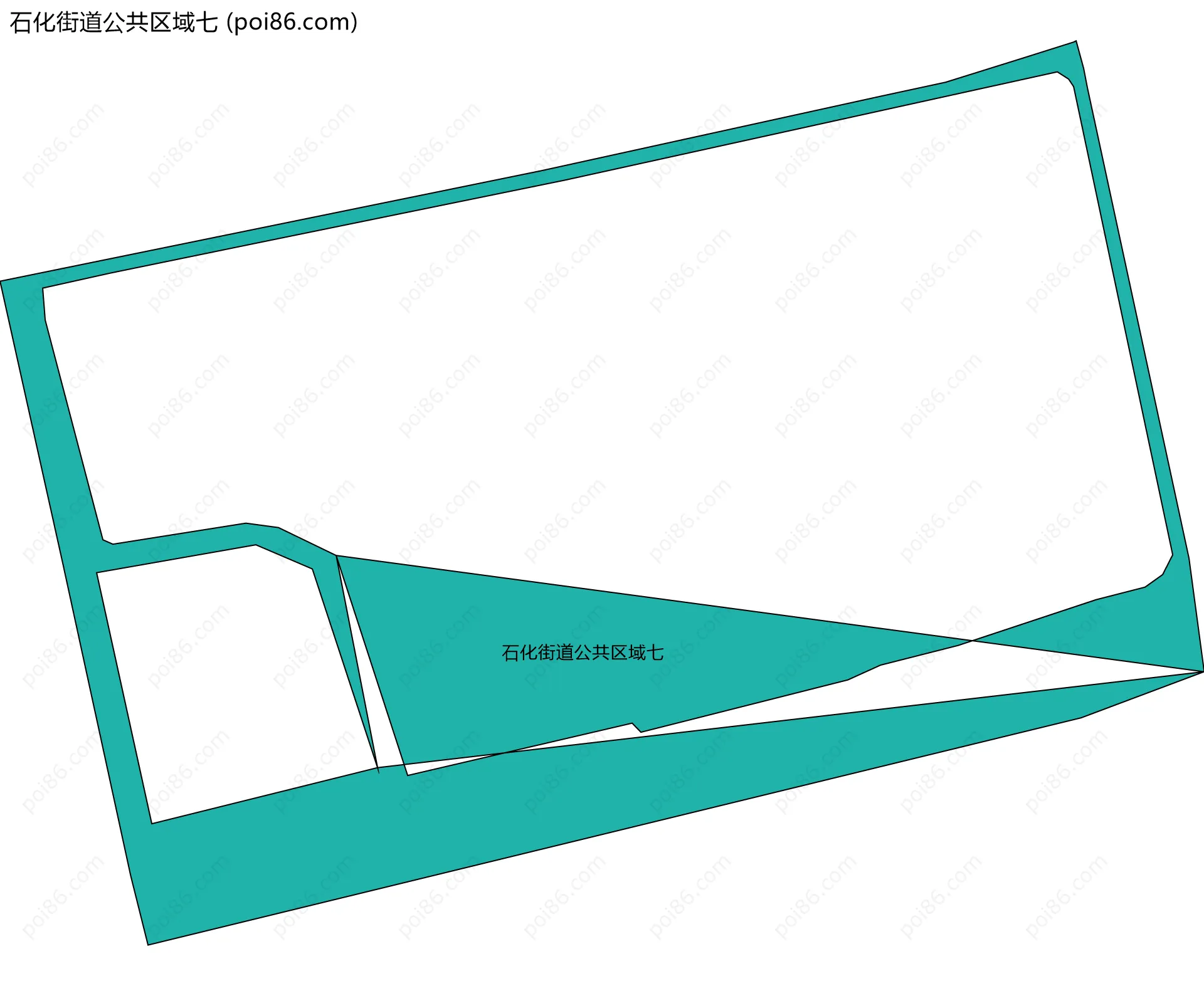 石化街道公共区域七边界地图