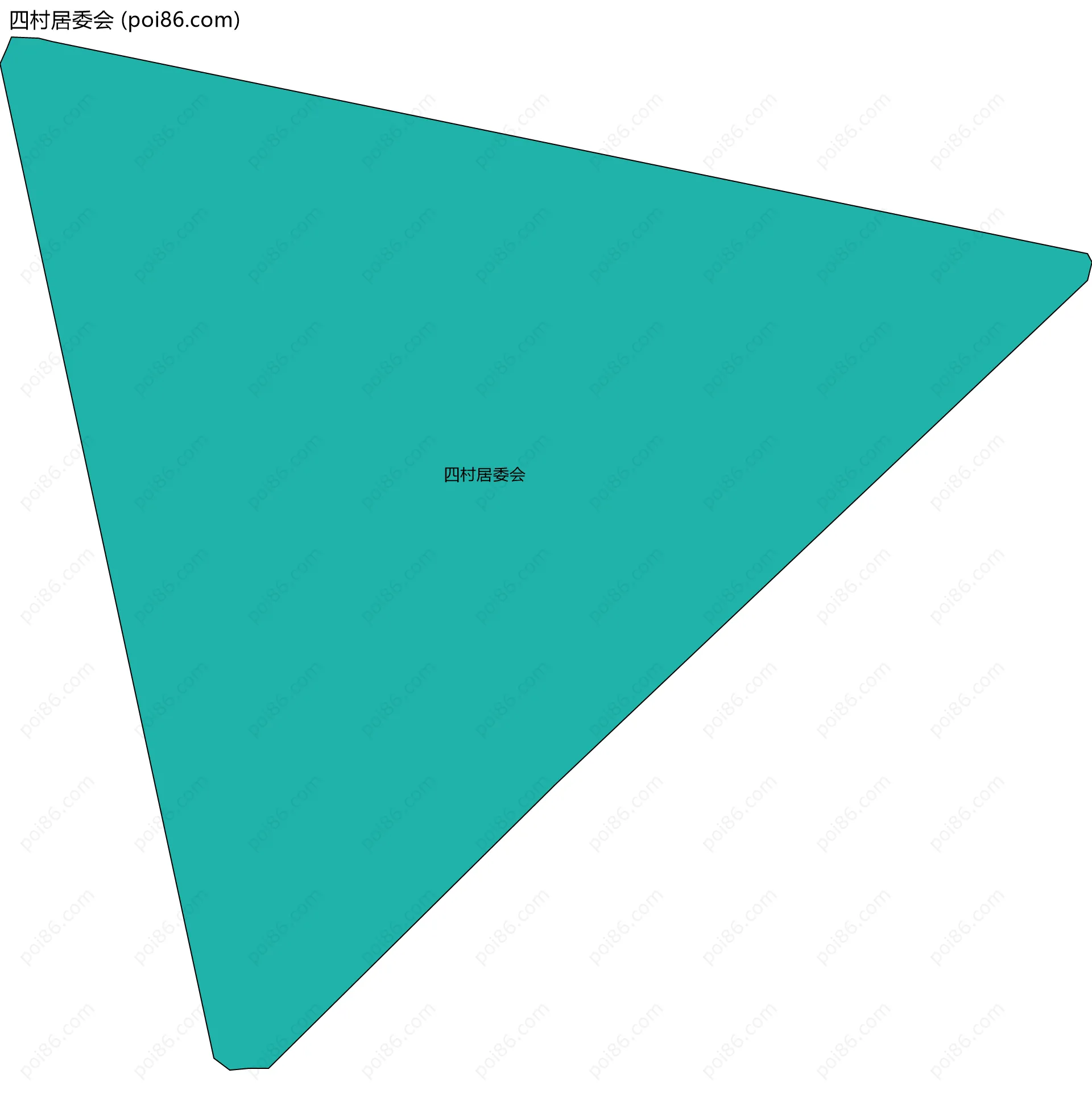 四村居委会边界地图