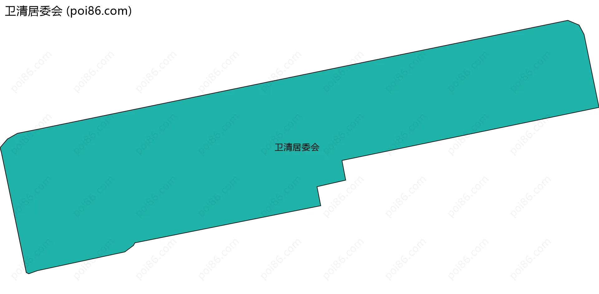 卫清居委会边界地图