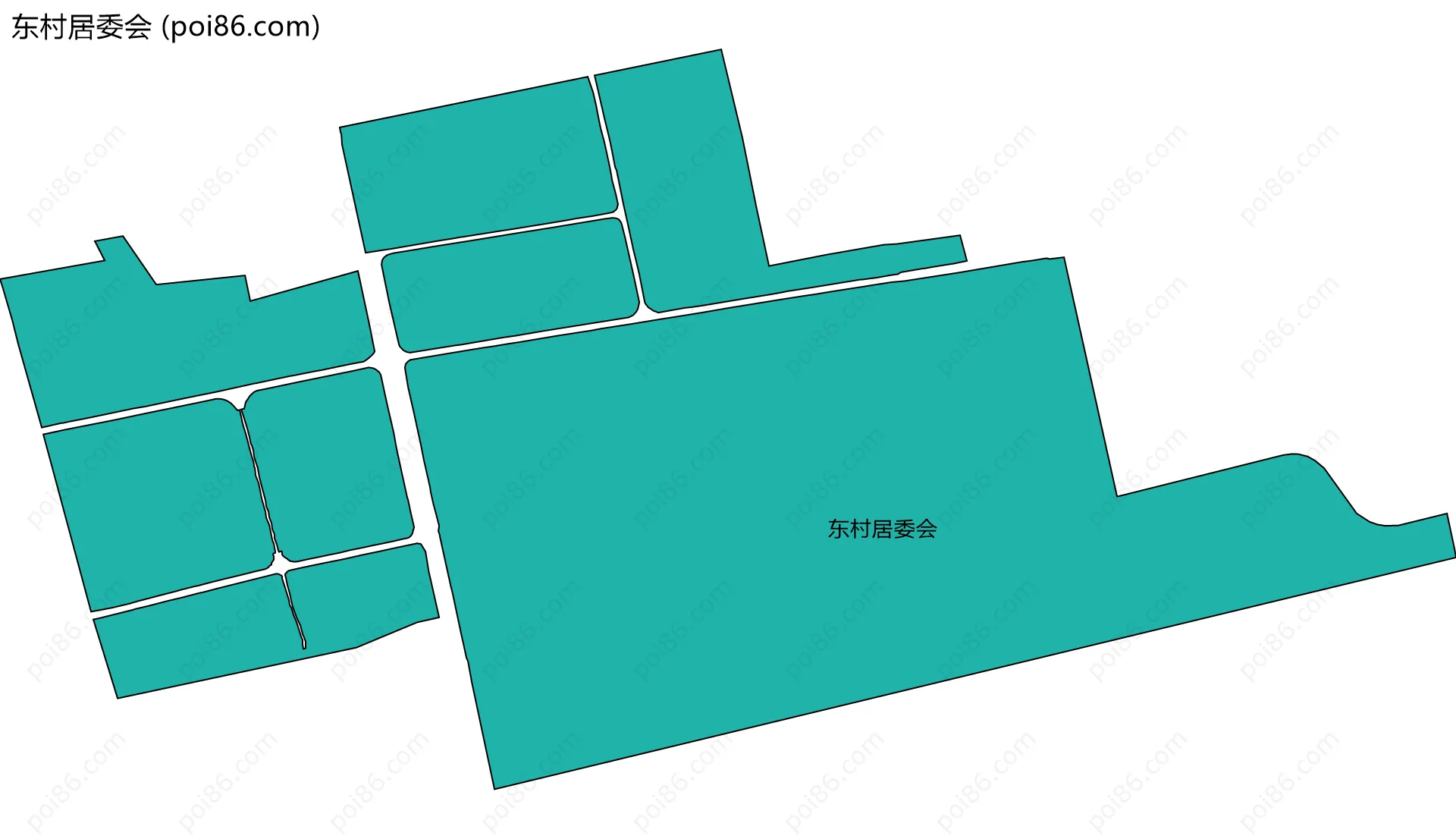 东村居委会边界地图