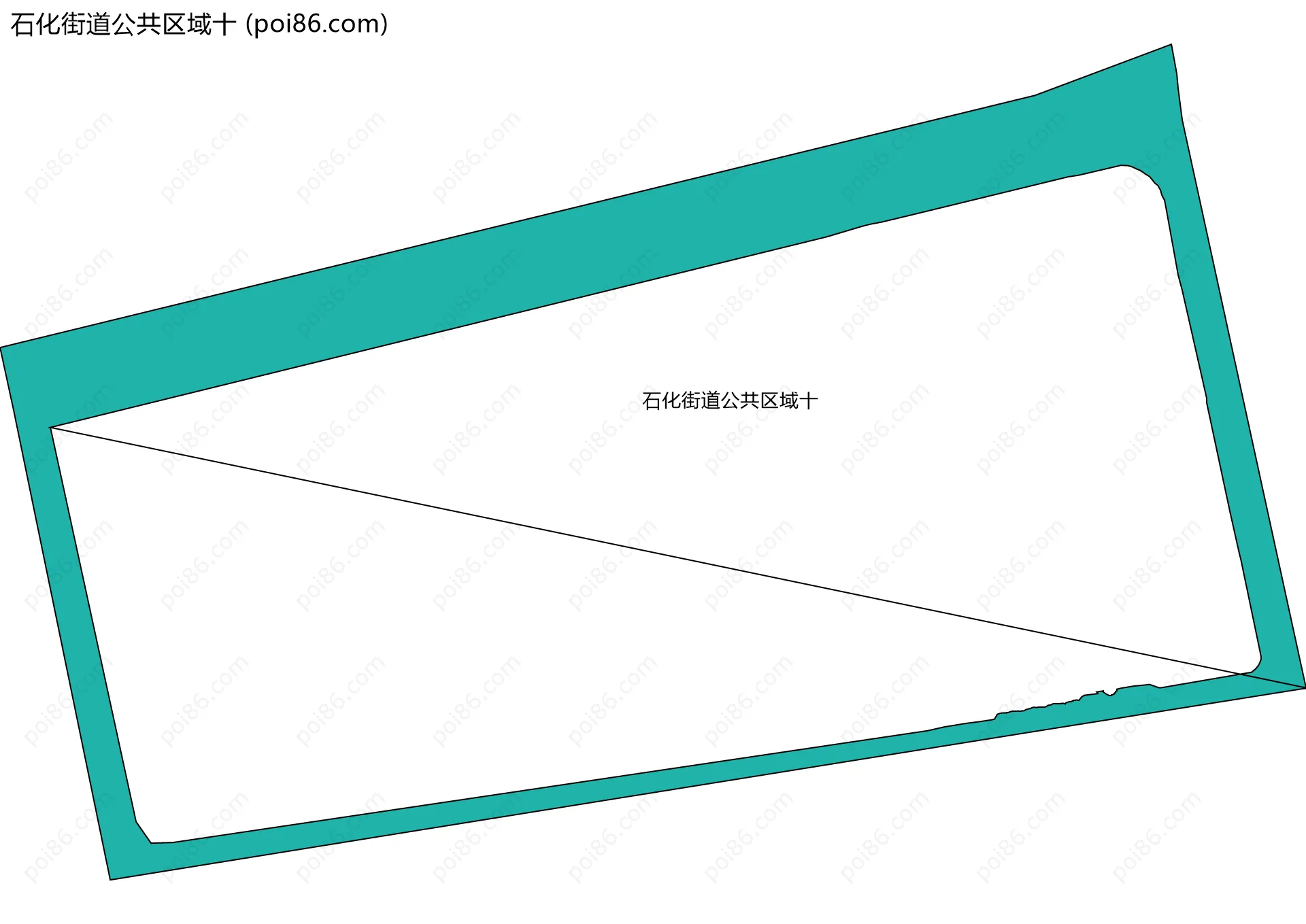 石化街道公共区域十边界地图