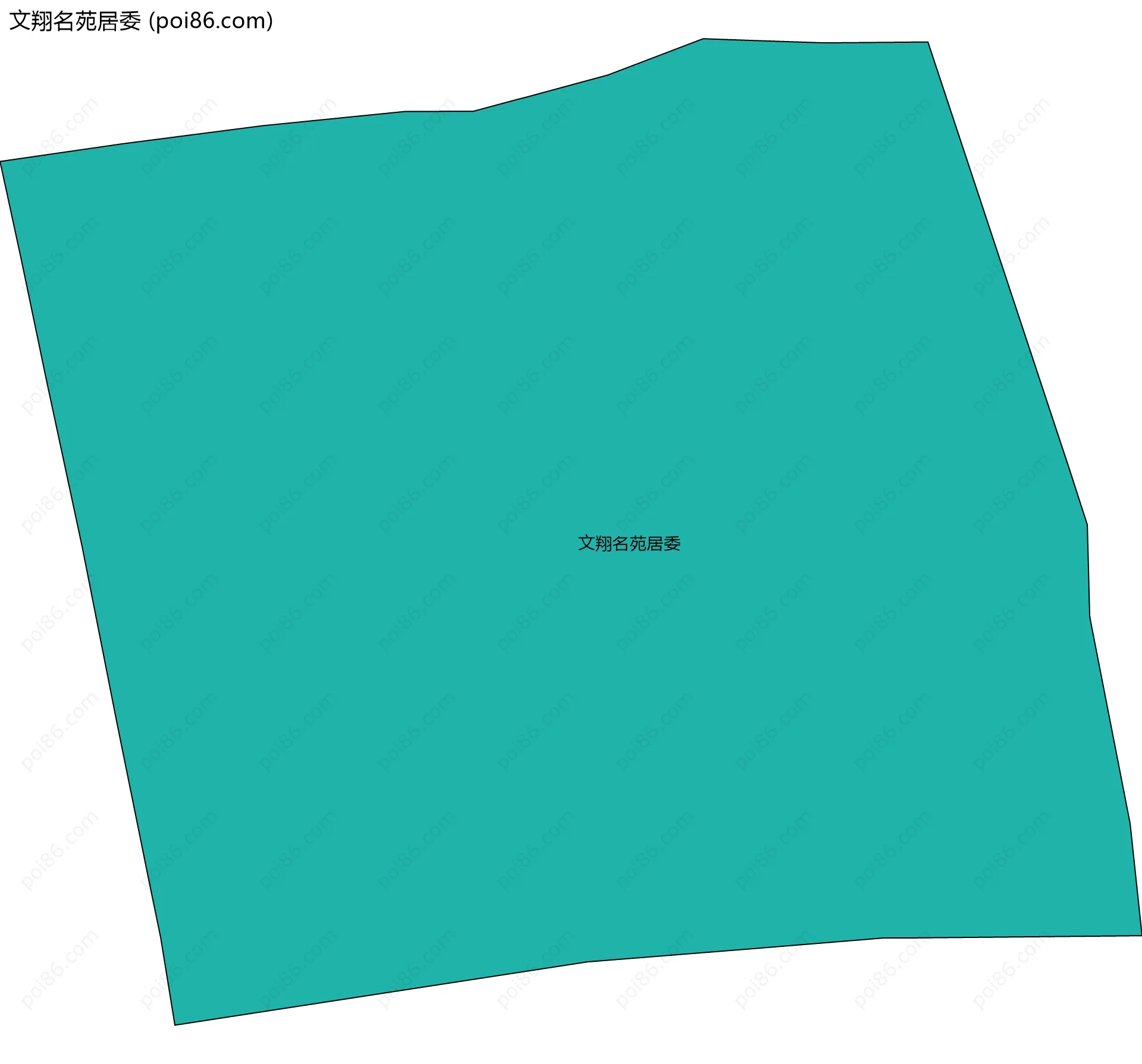 文翔名苑居委边界地图