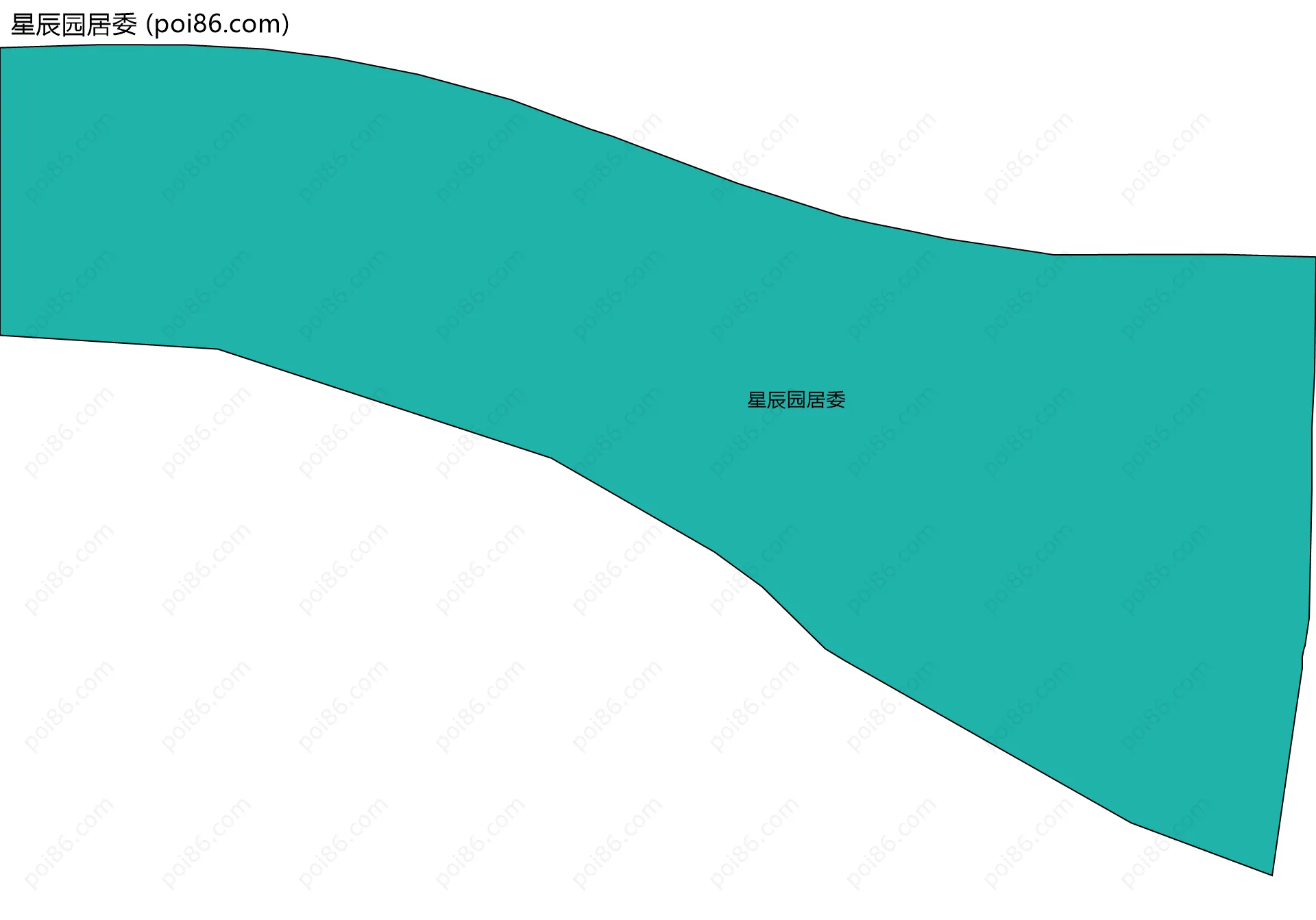 星辰园居委边界地图