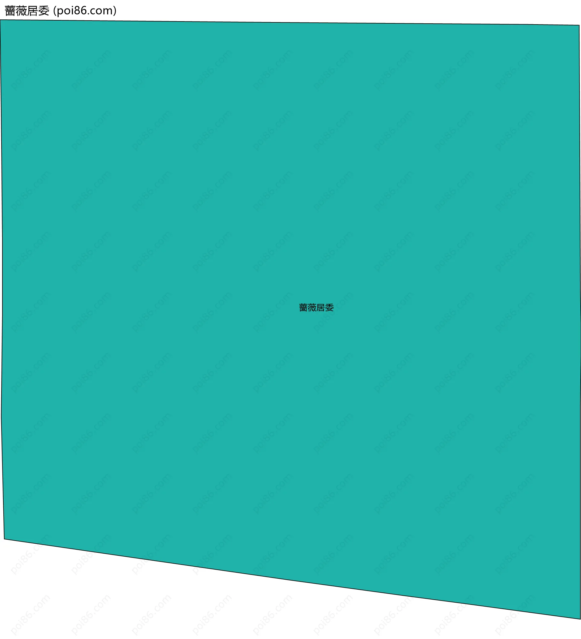 蔷薇居委边界地图