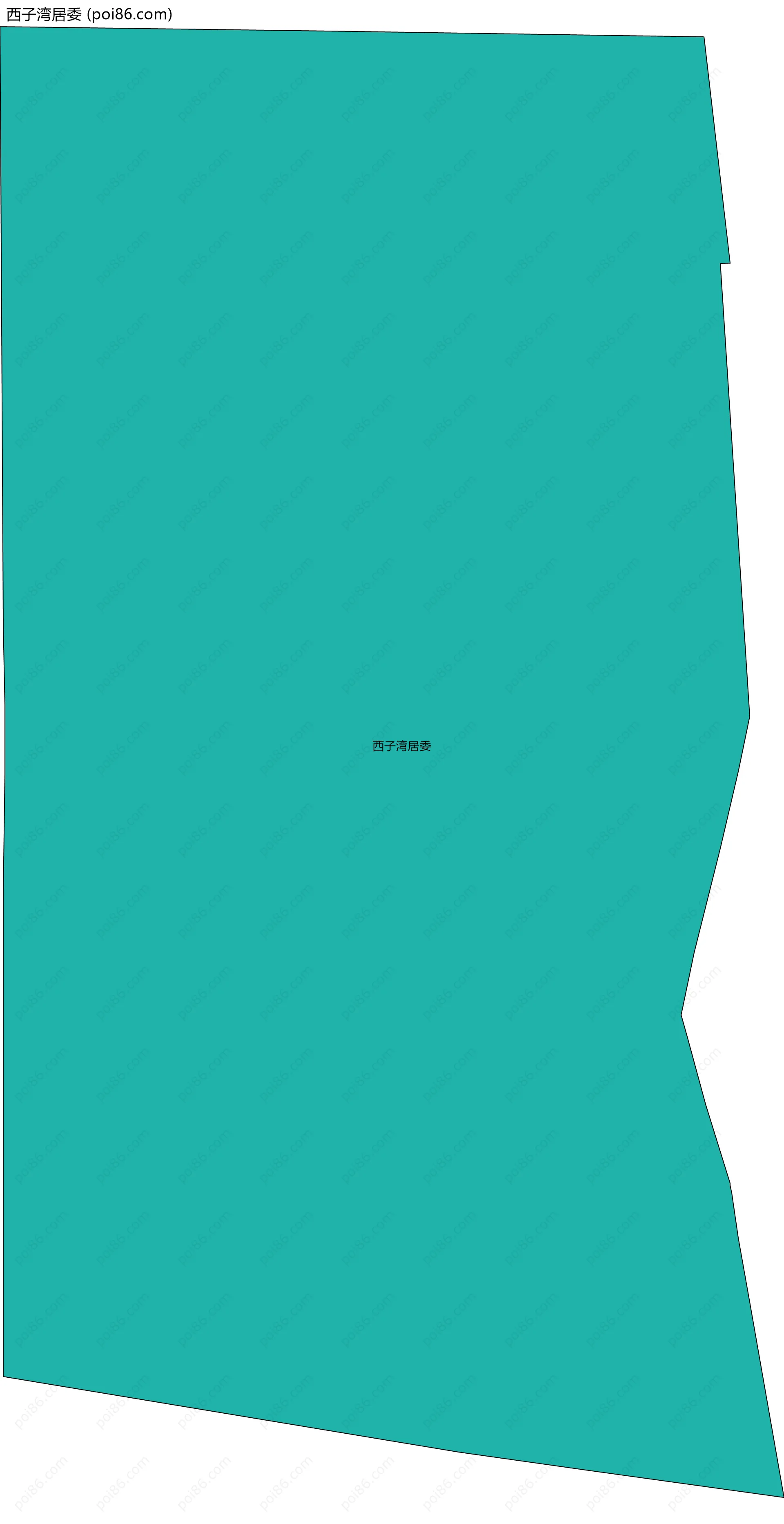 西子湾居委边界地图