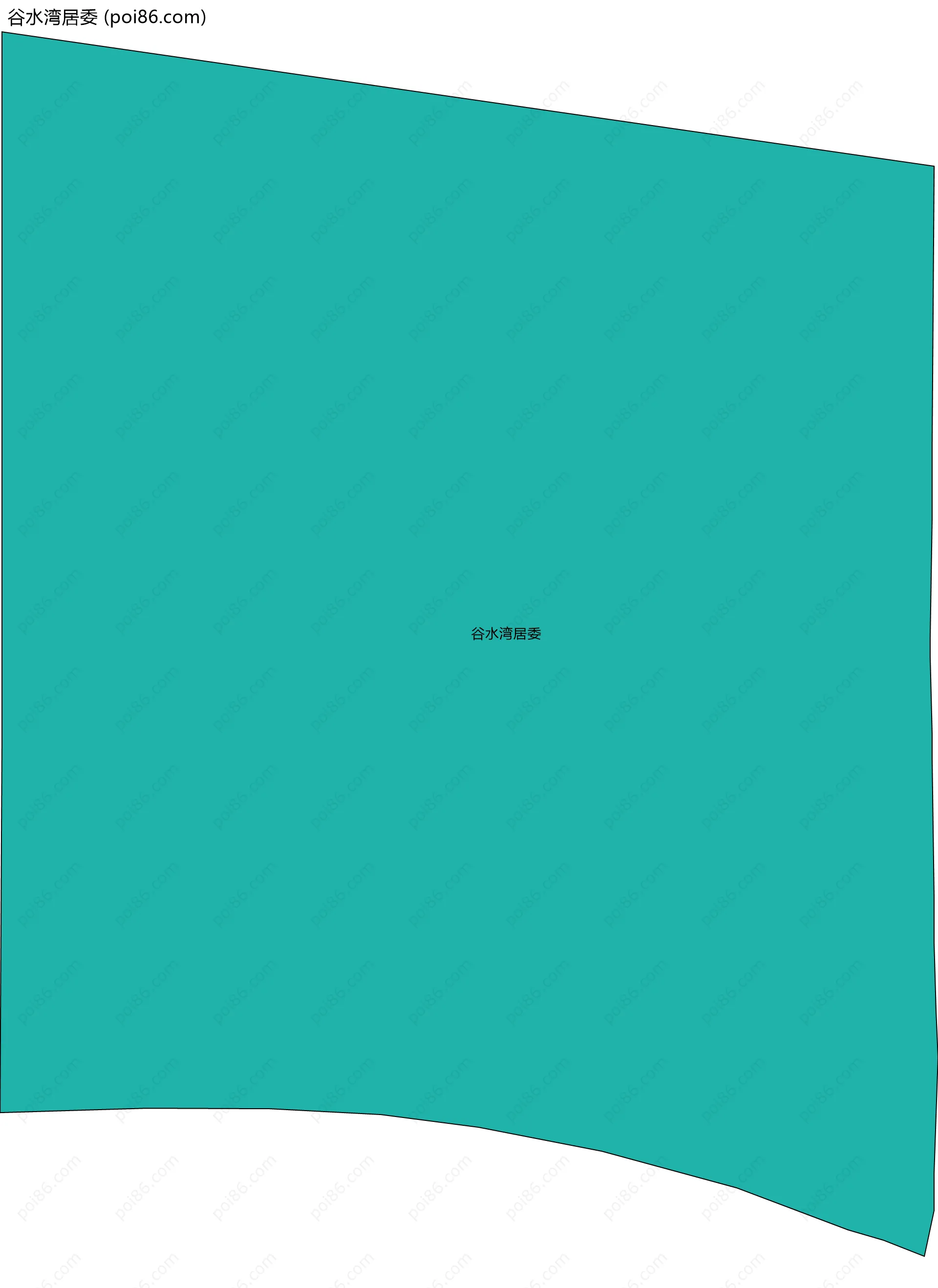 谷水湾居委边界地图