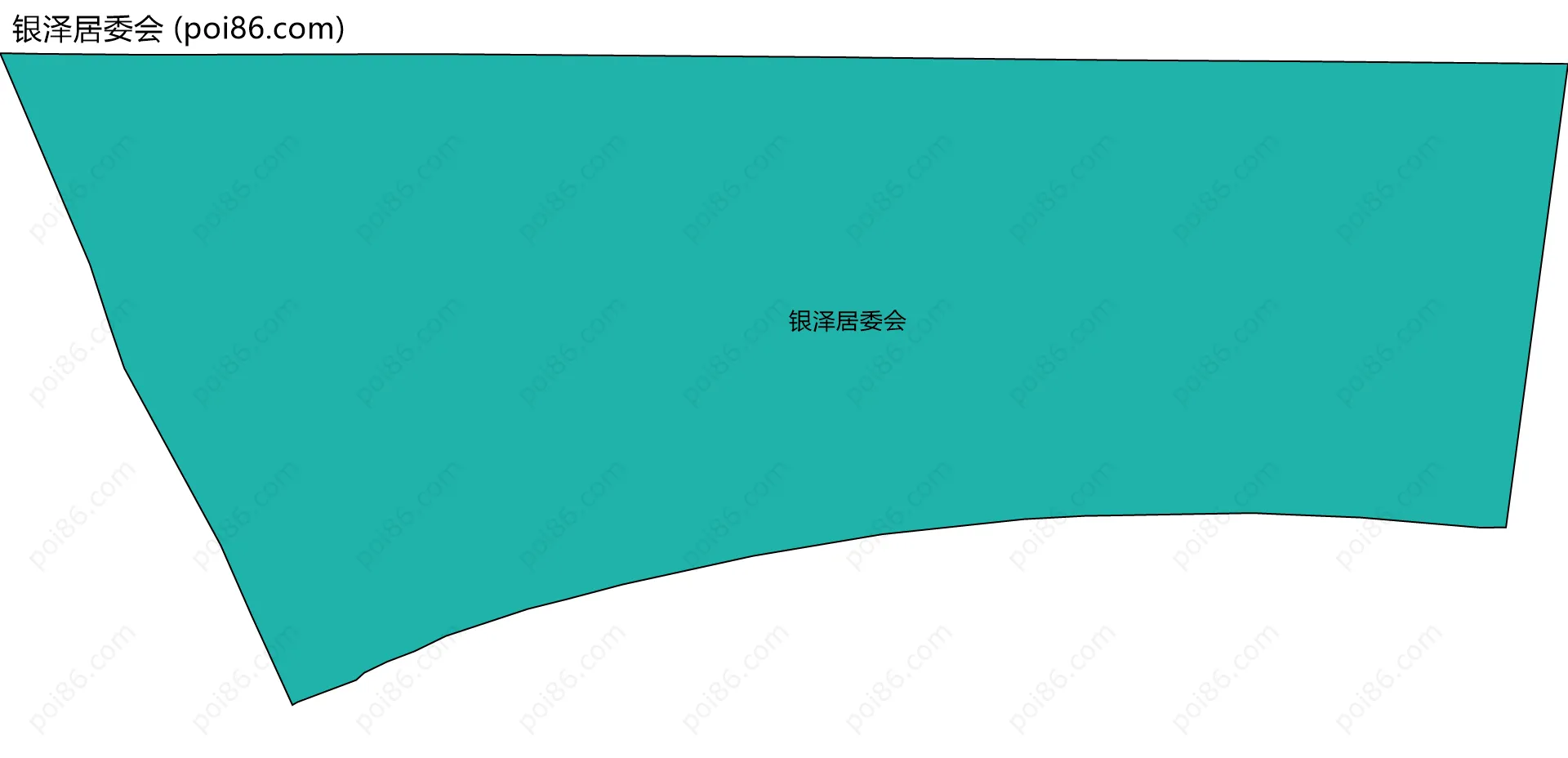 银泽居委会边界地图