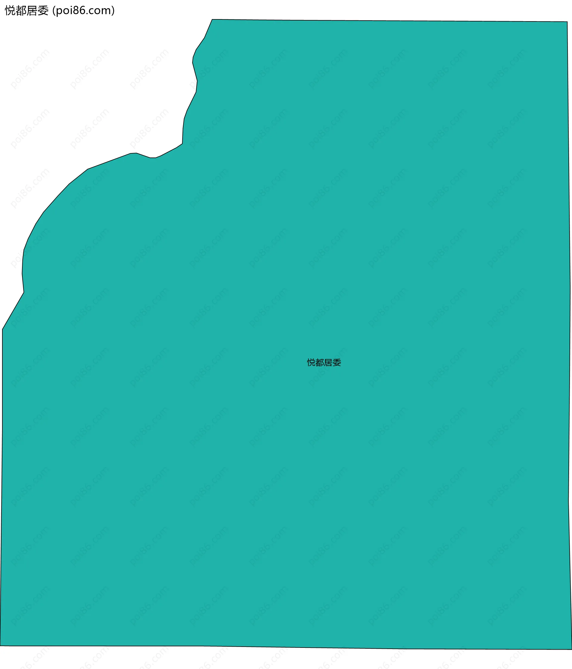 悦都居委边界地图