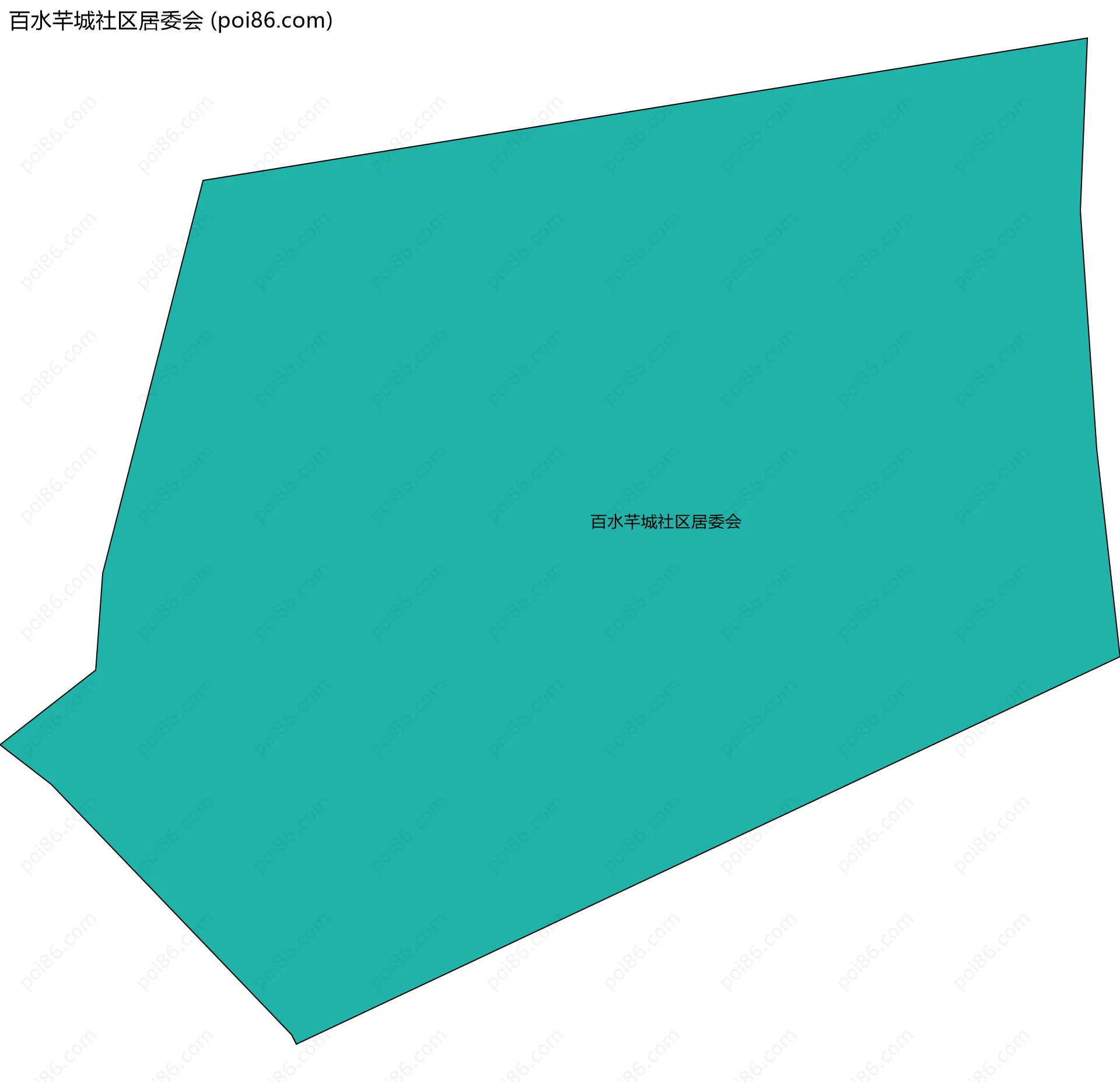 百水芊城社区居委会边界地图