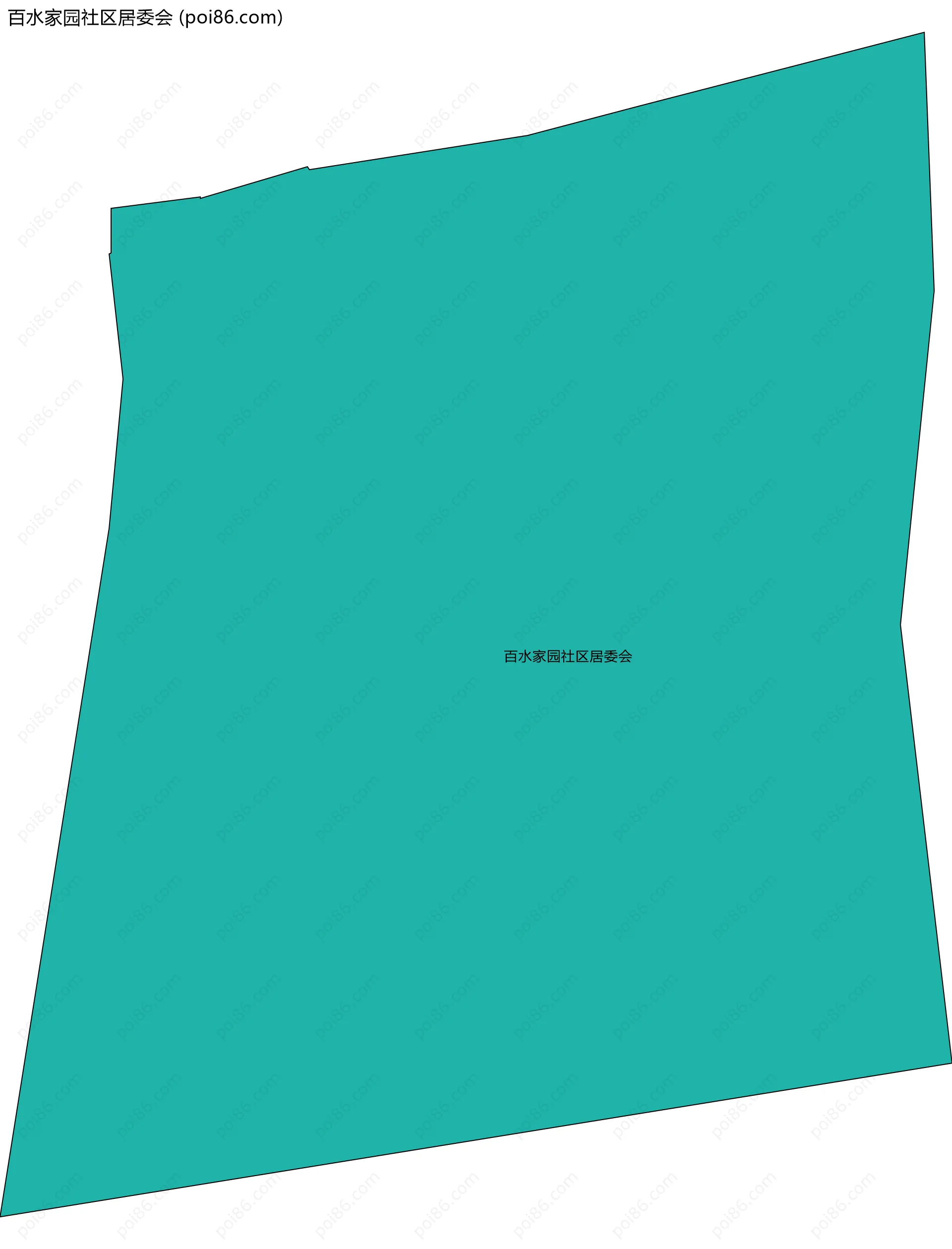 百水家园社区居委会边界地图