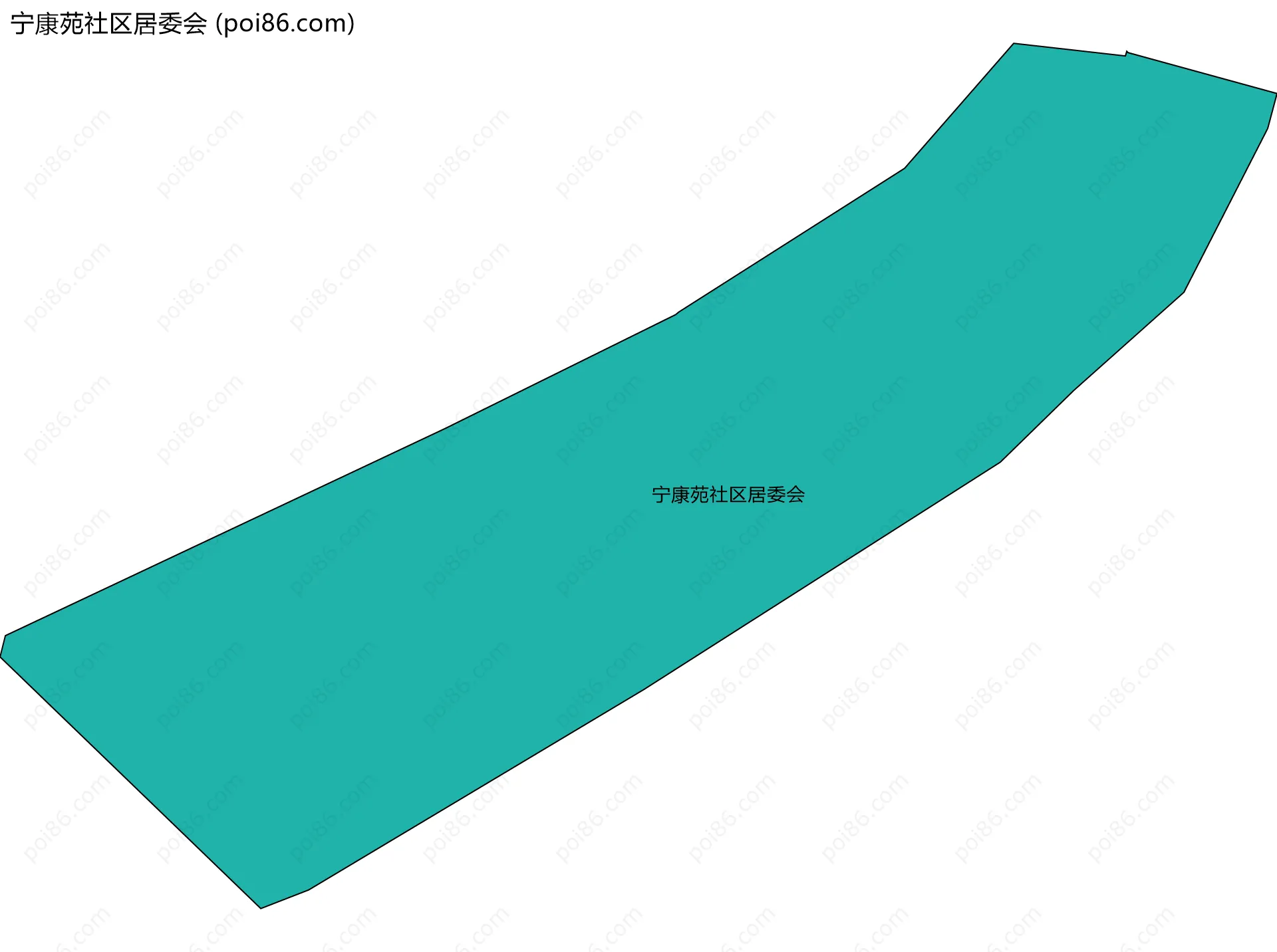 宁康苑社区居委会边界地图