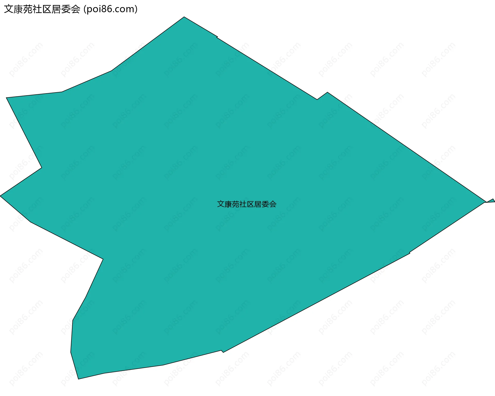 文康苑社区居委会边界地图