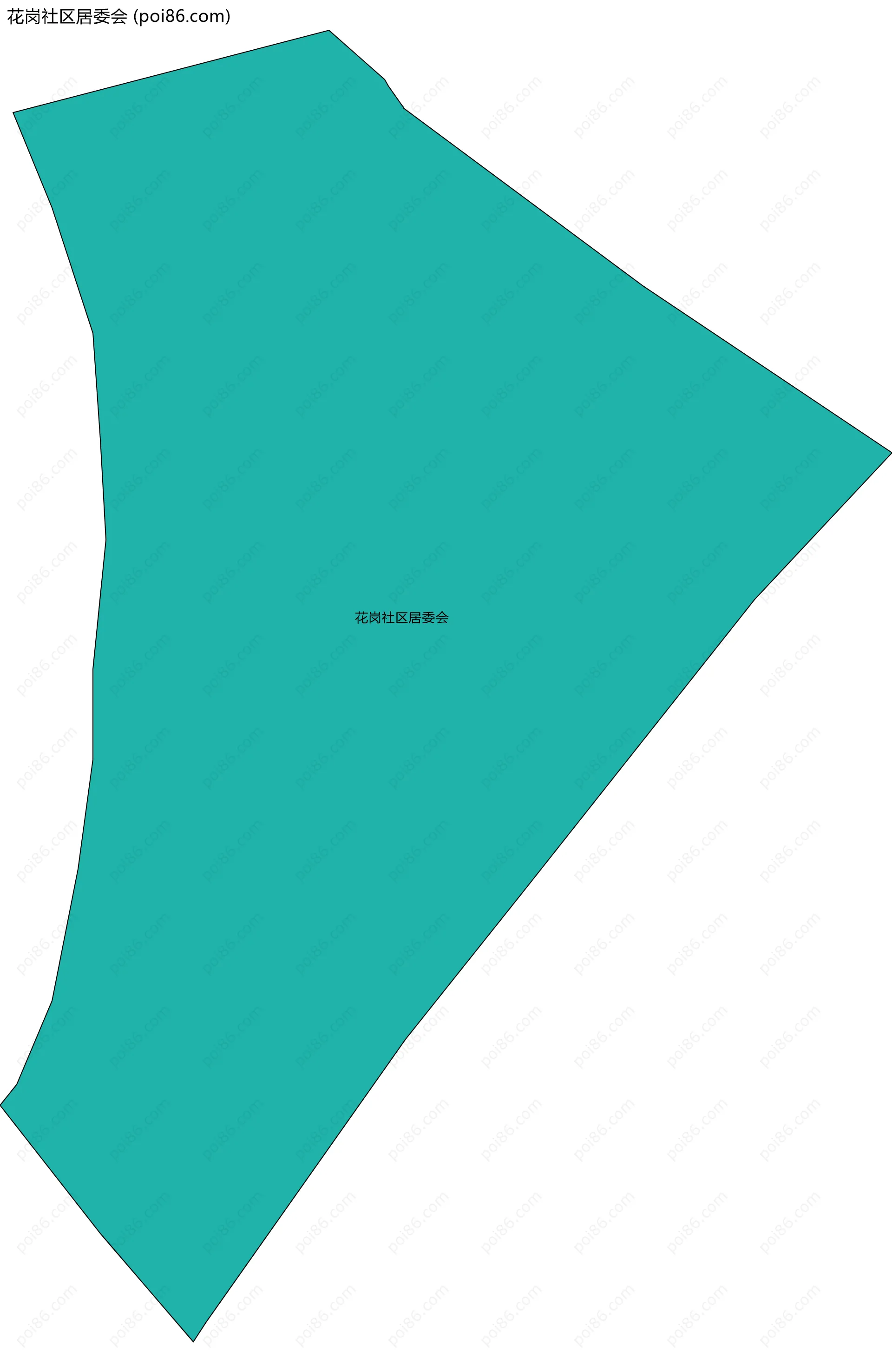 花岗社区居委会边界地图