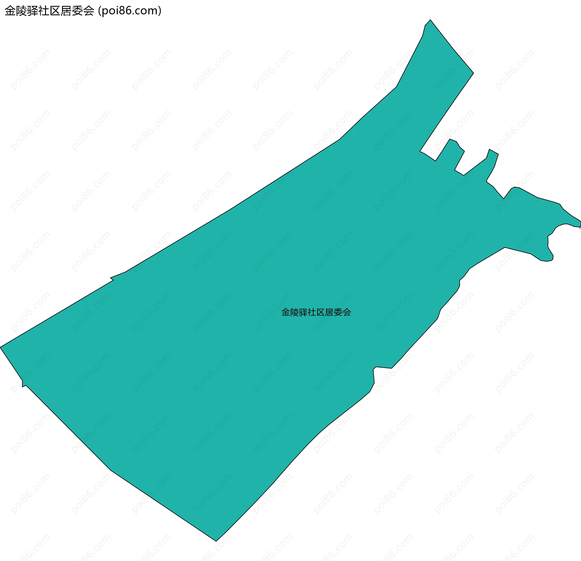 金陵驿社区居委会边界地图