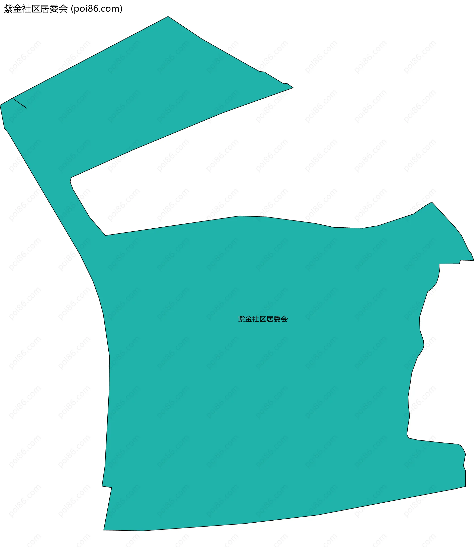 紫金社区居委会边界地图