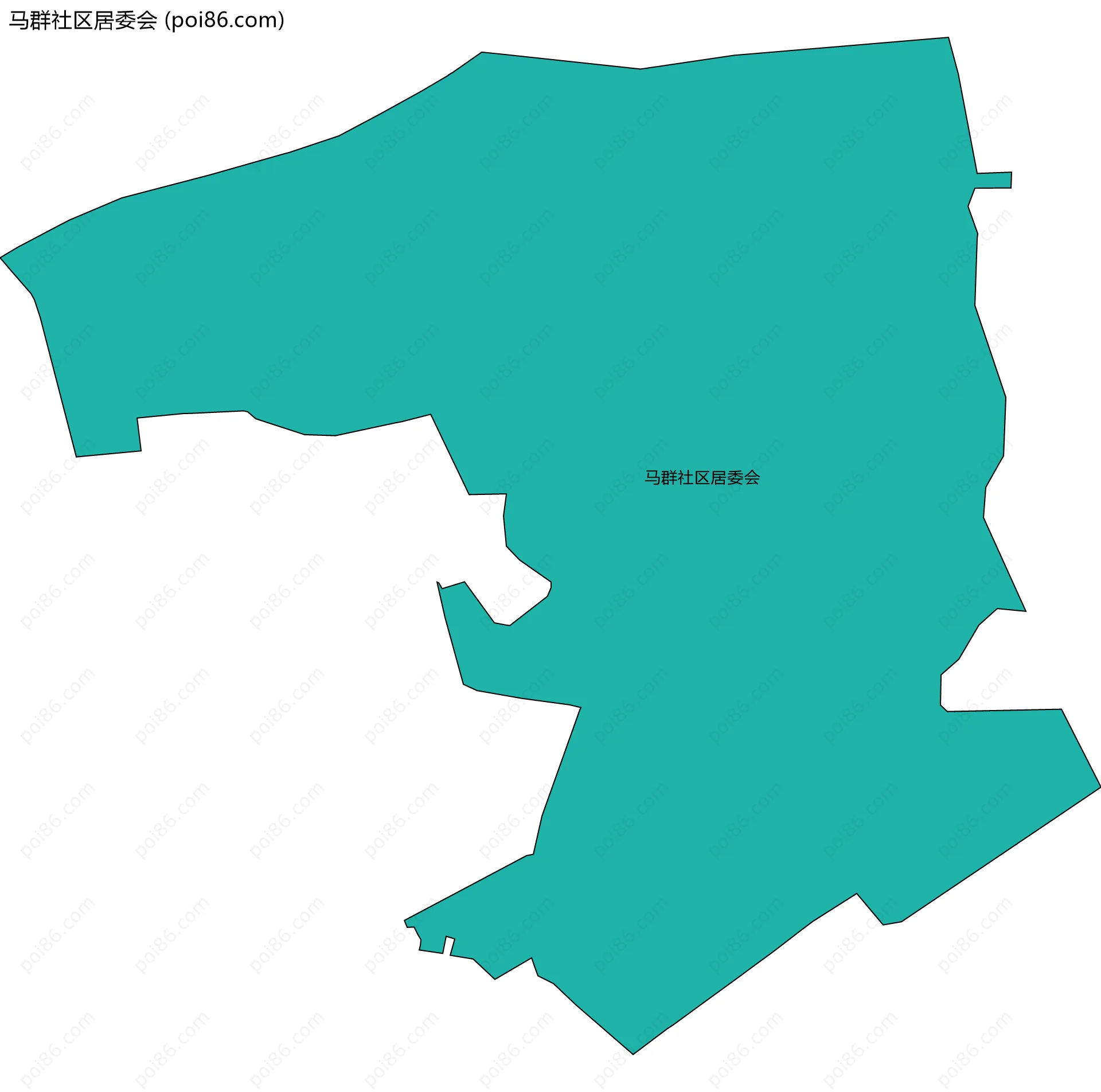 马群社区居委会边界地图