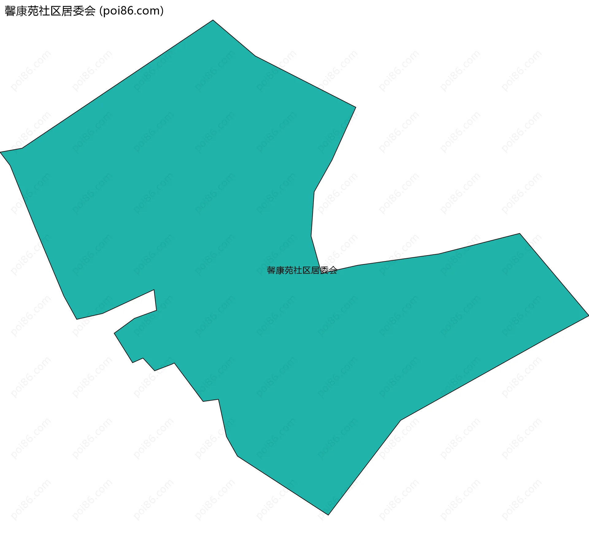 馨康苑社区居委会边界地图