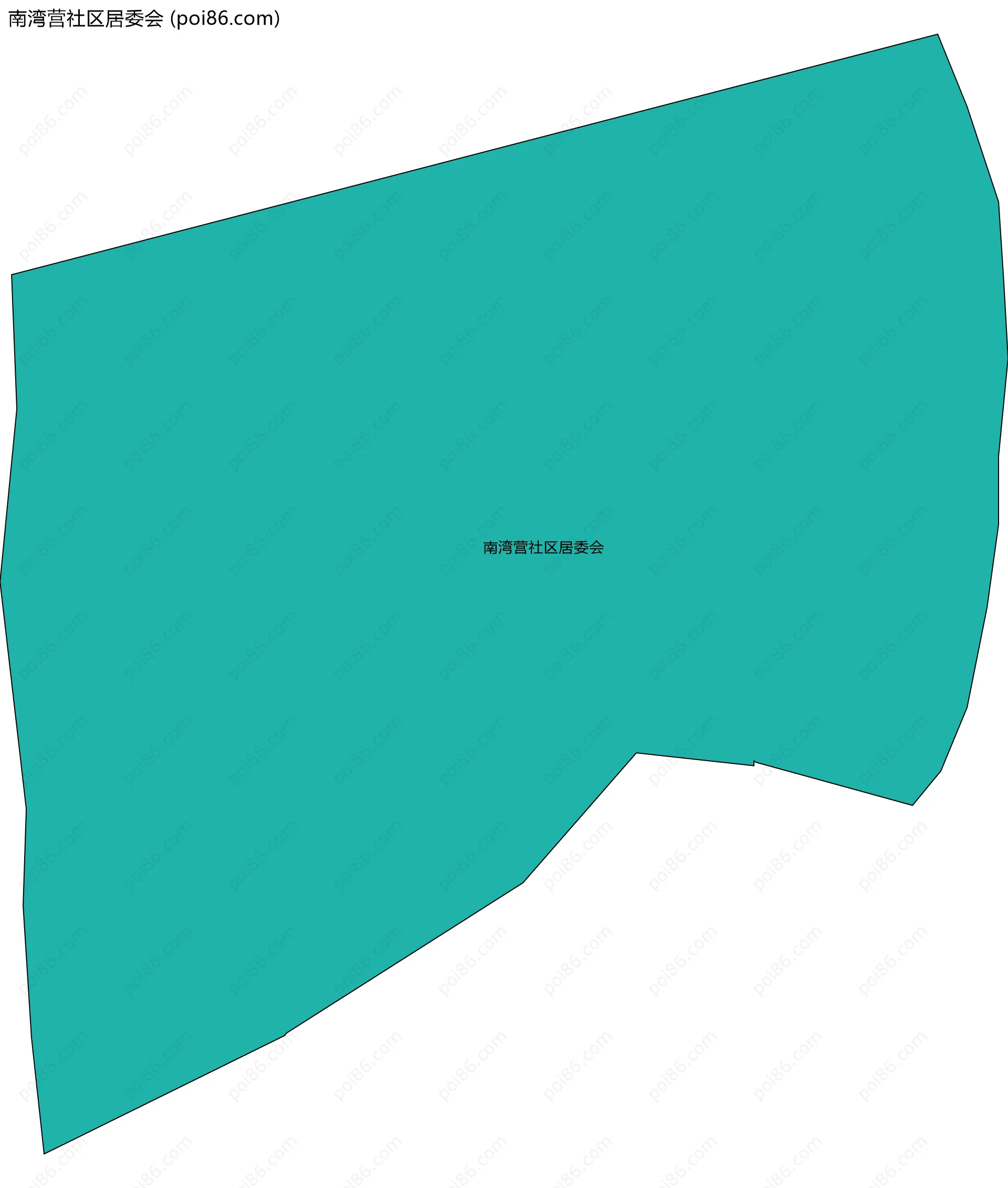 南湾营社区居委会边界地图