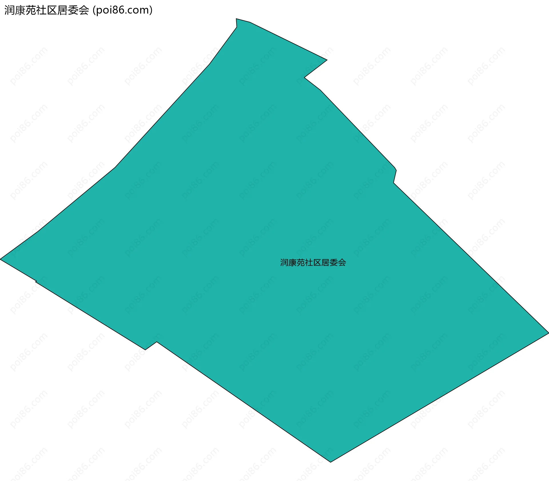 润康苑社区居委会边界地图
