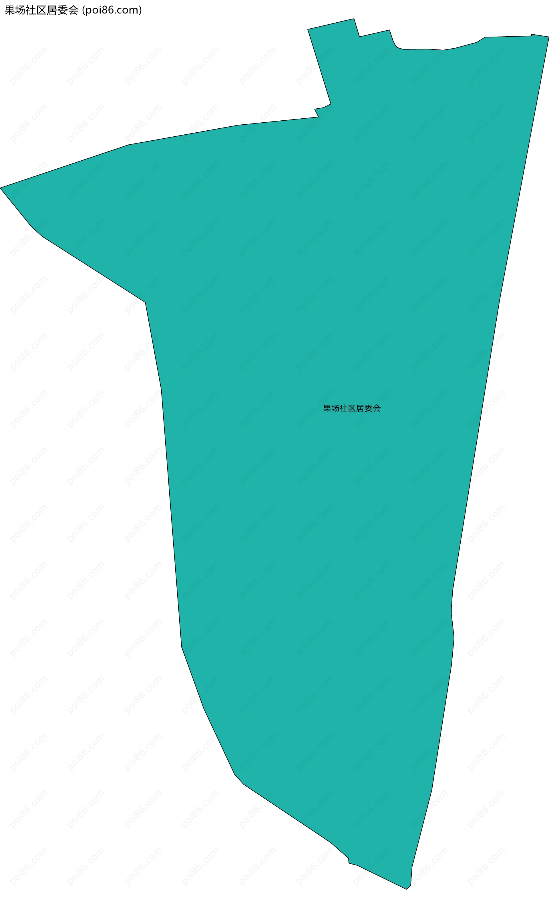 果场社区居委会边界地图