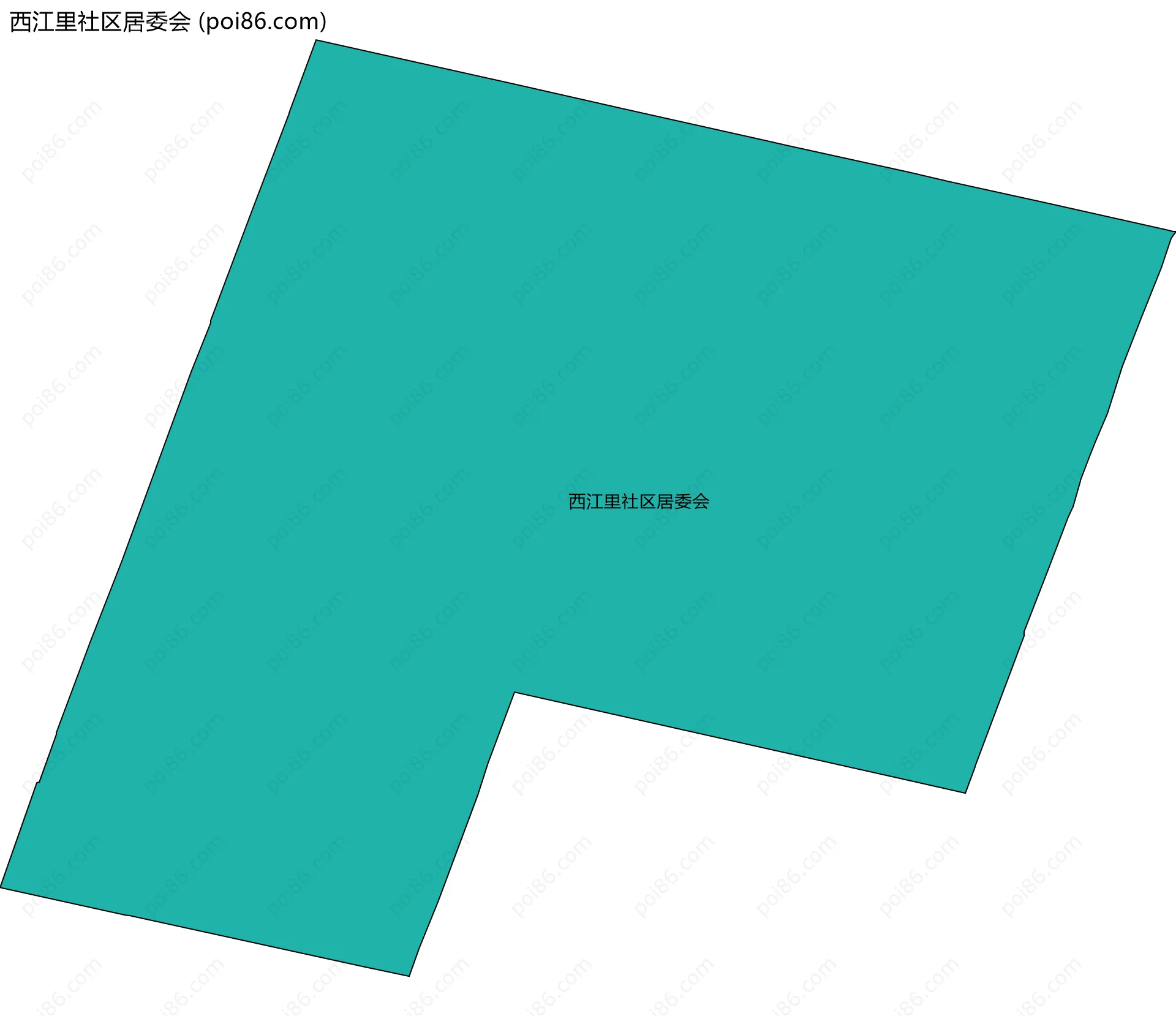 西江里社区居委会边界地图