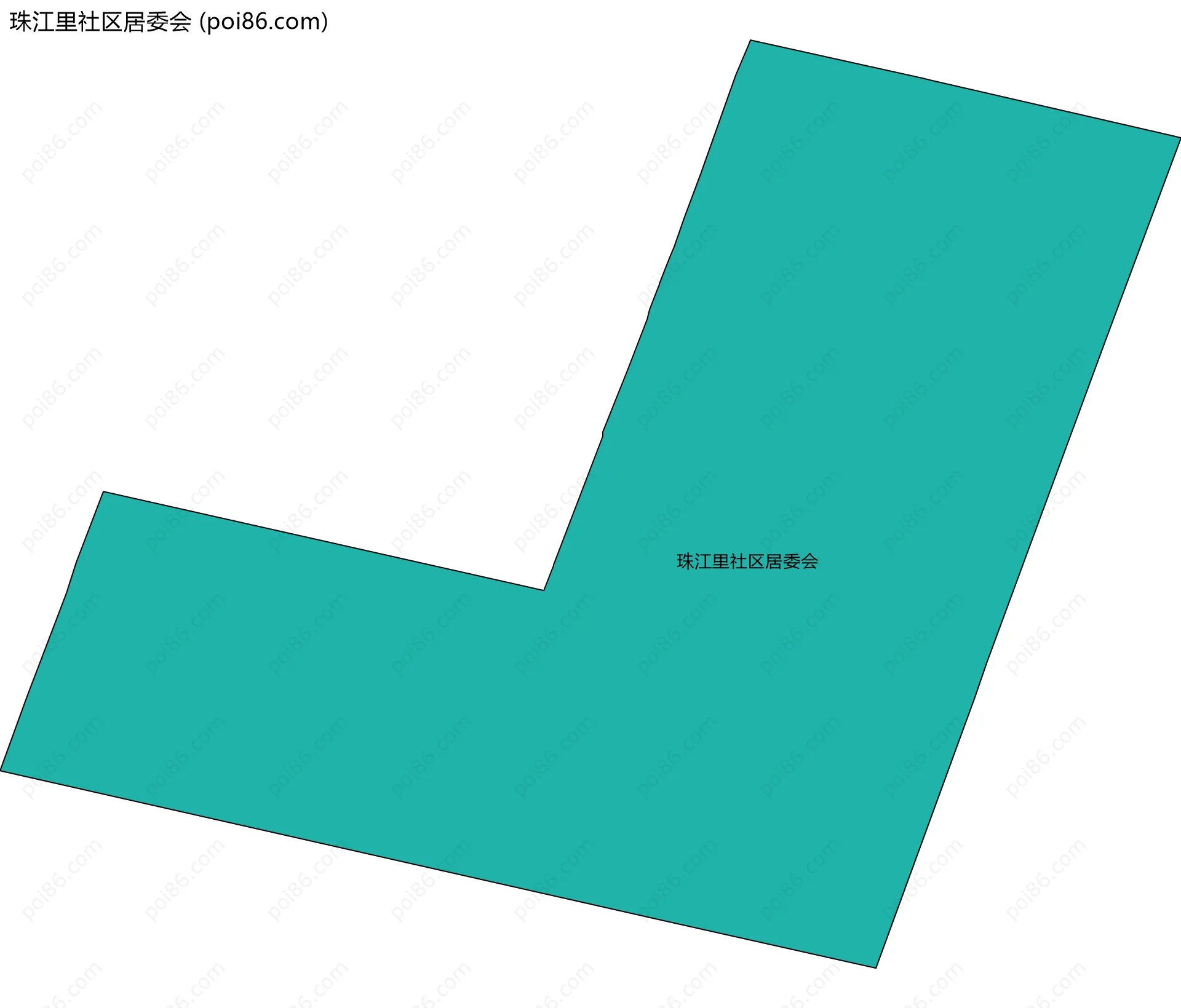 珠江里社区居委会边界地图