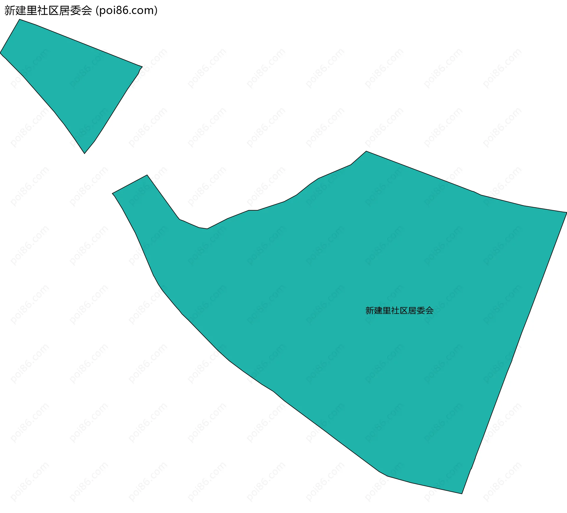 新建里社区居委会边界地图