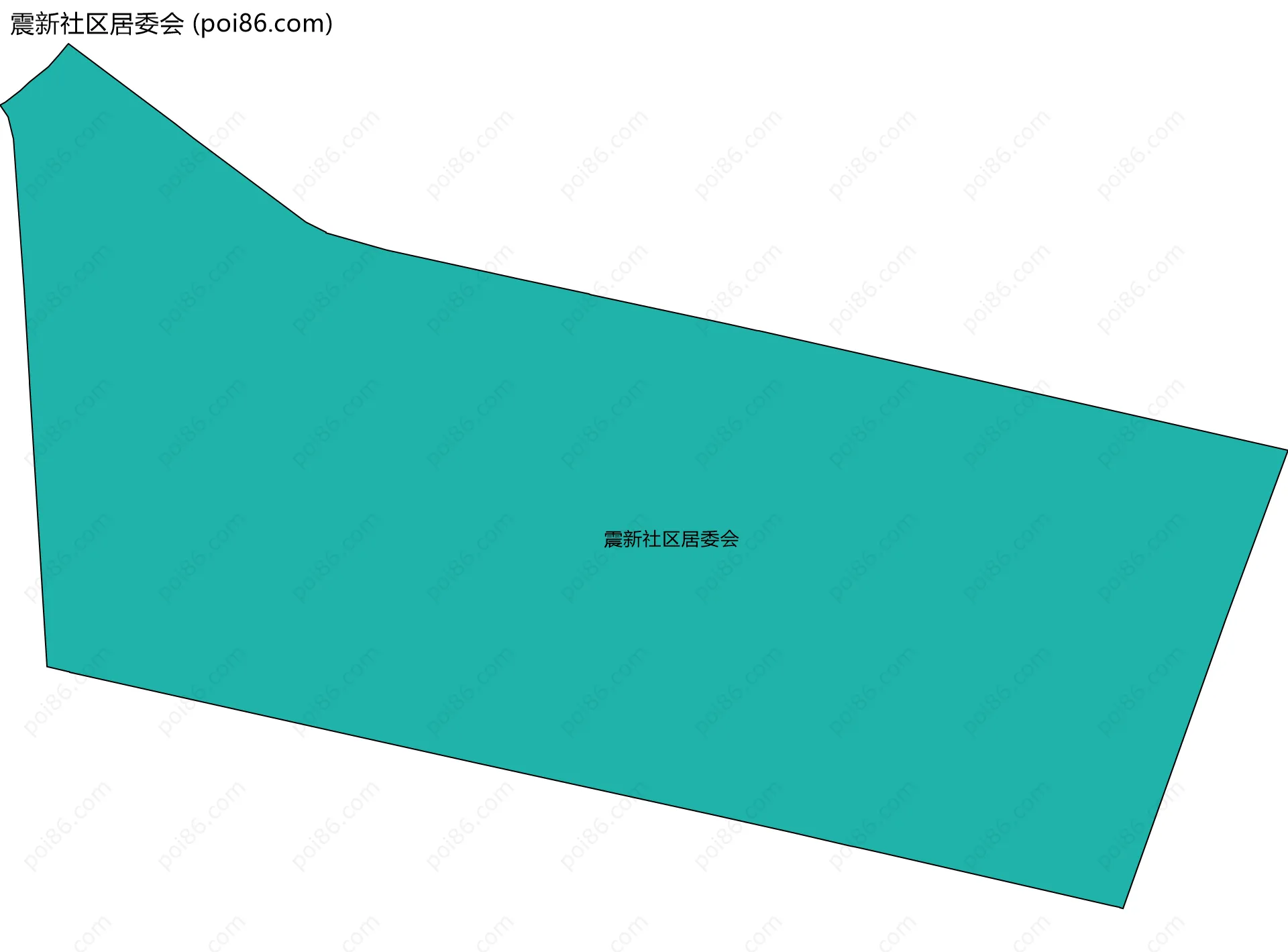 震新社区居委会边界地图