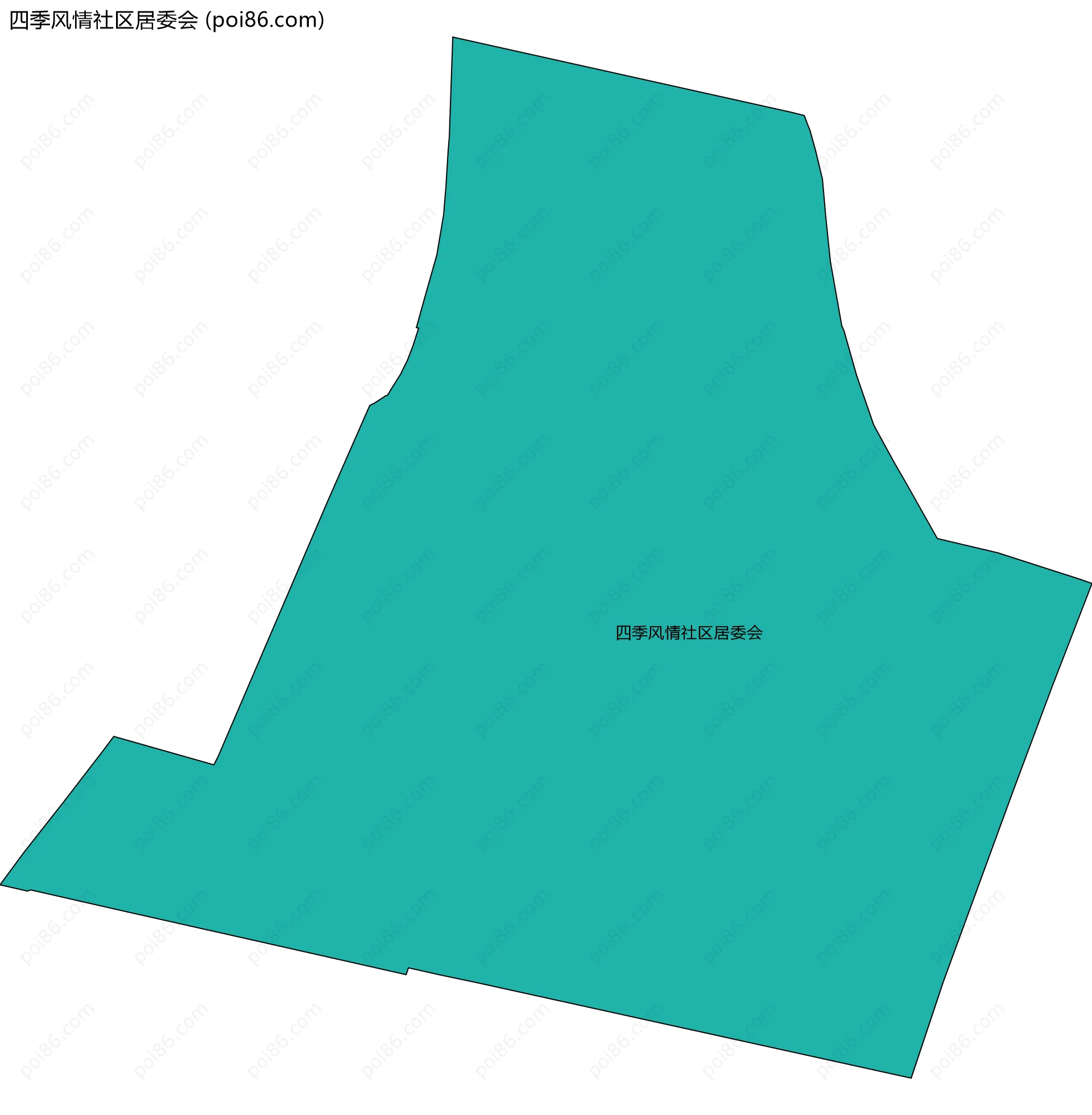 四季风情社区居委会边界地图