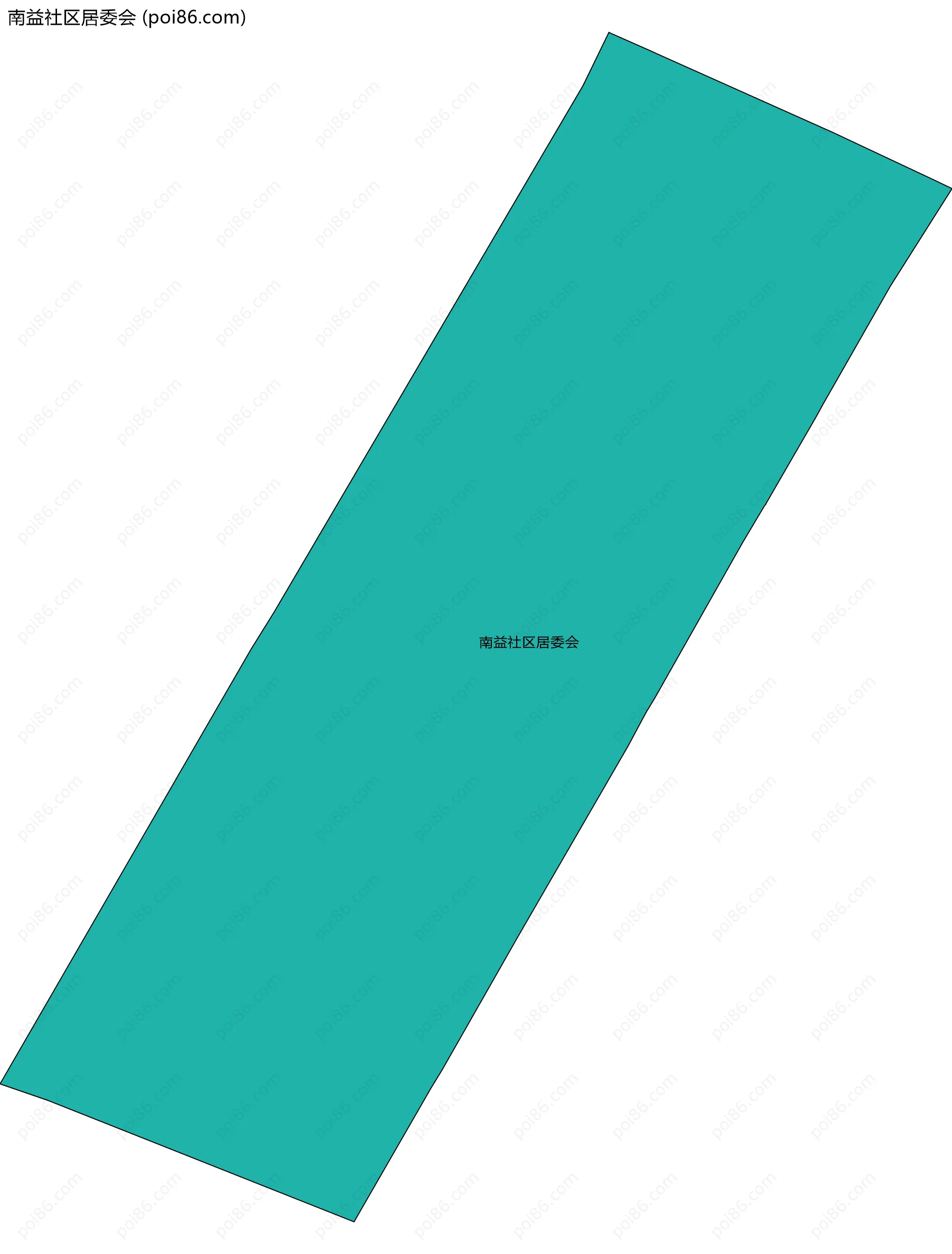 南益社区居委会边界地图