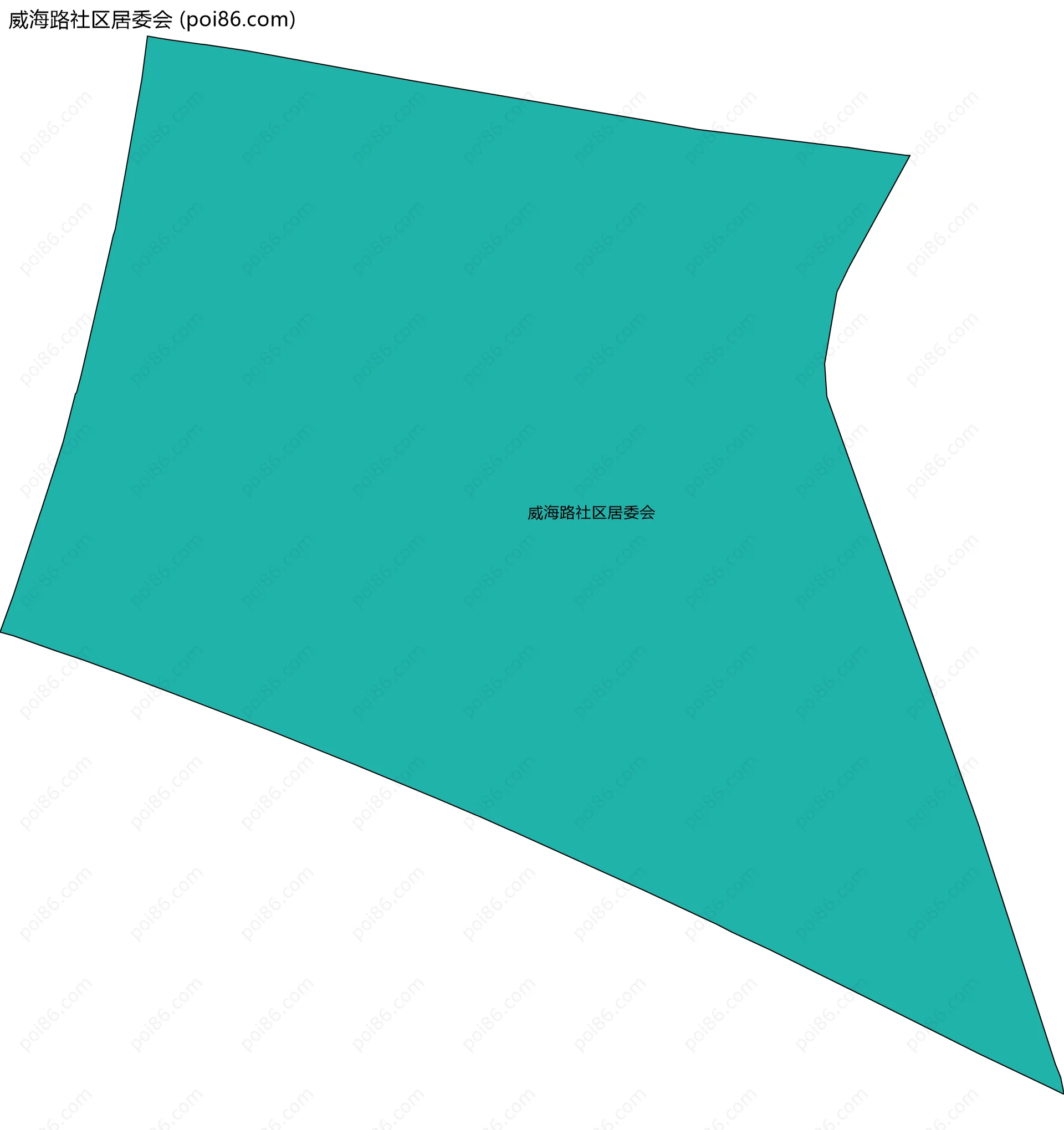 威海路社区居委会边界地图