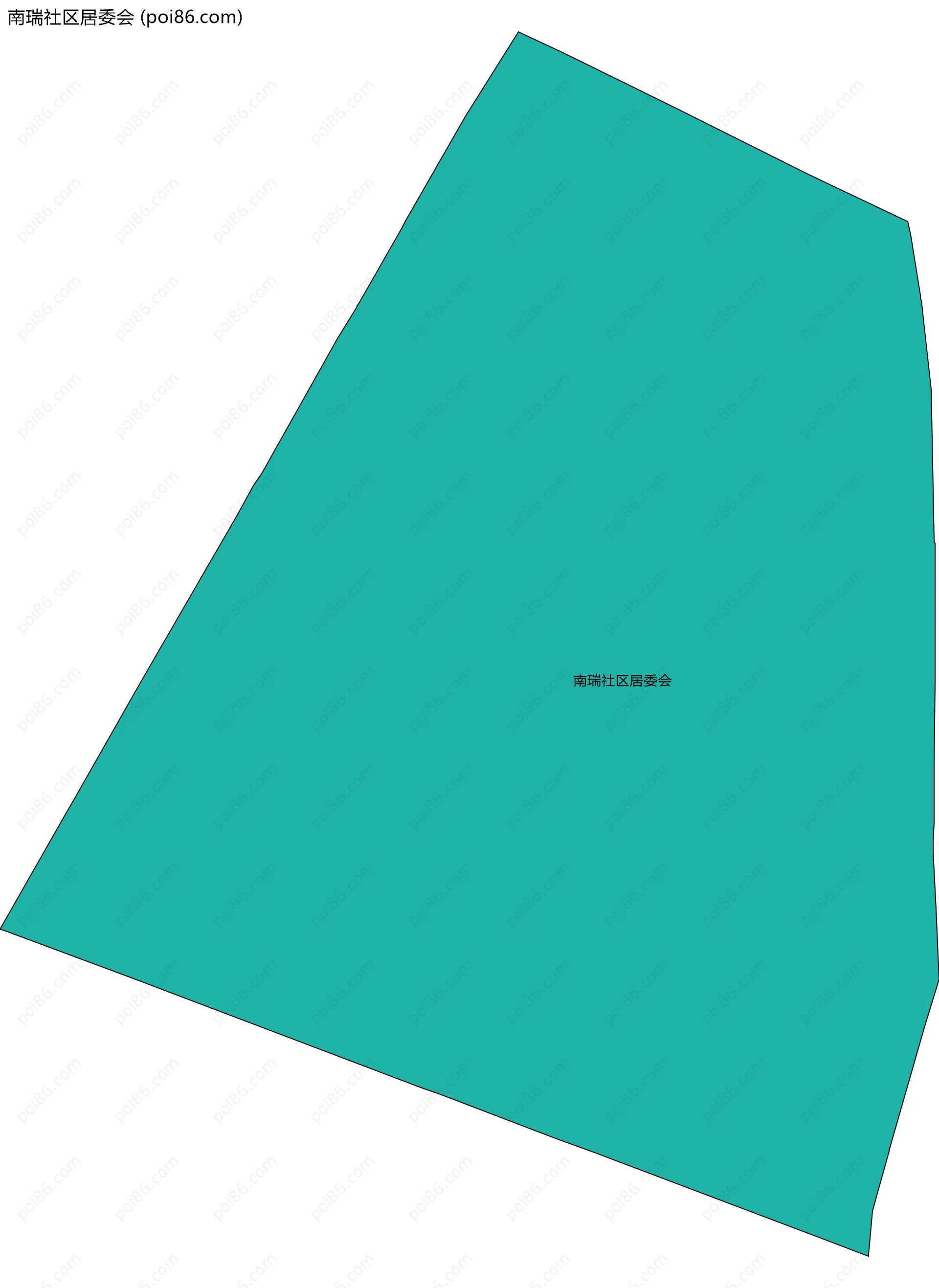 南瑞社区居委会边界地图