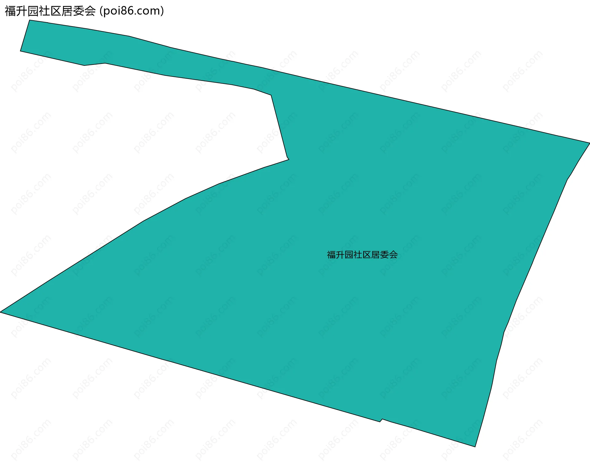 福升园社区居委会边界地图