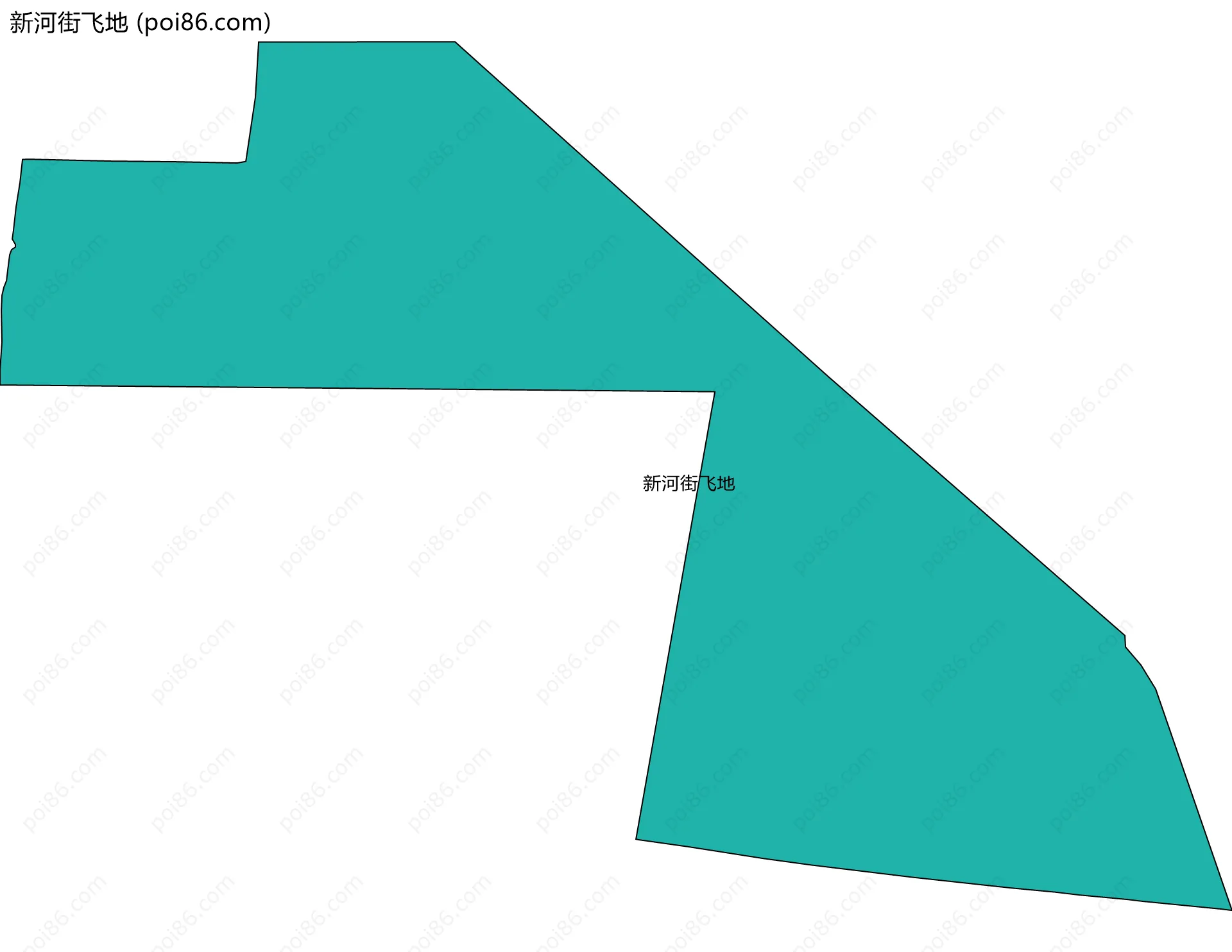 新河街飞地边界地图