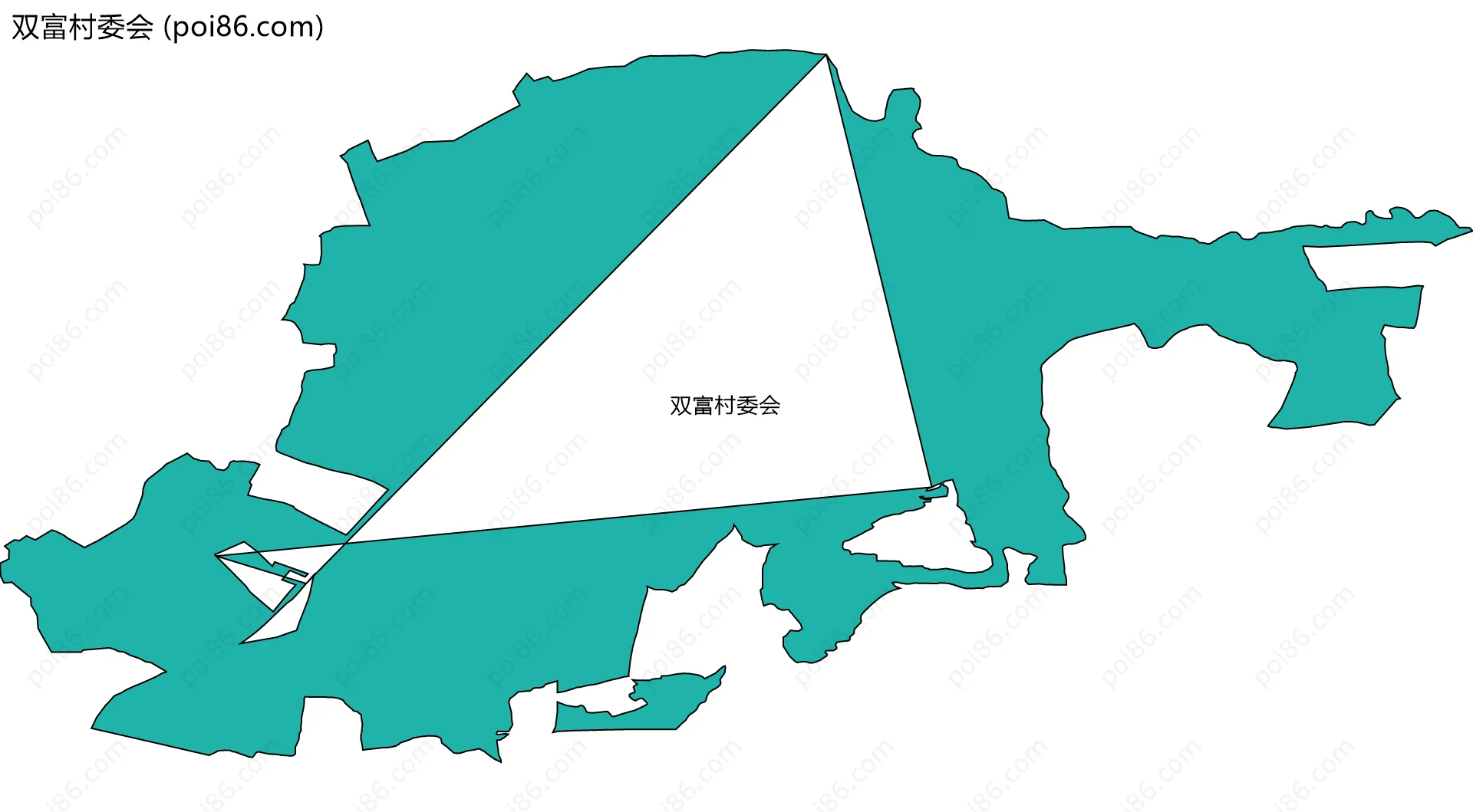 双富村委会边界地图