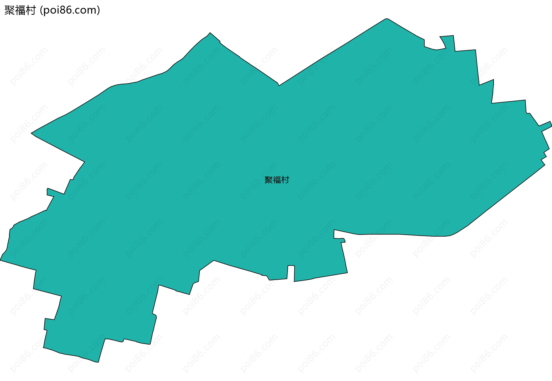 聚福村边界地图