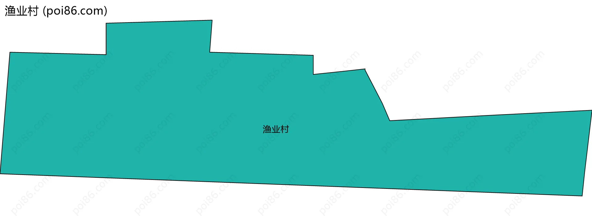 渔业村边界地图