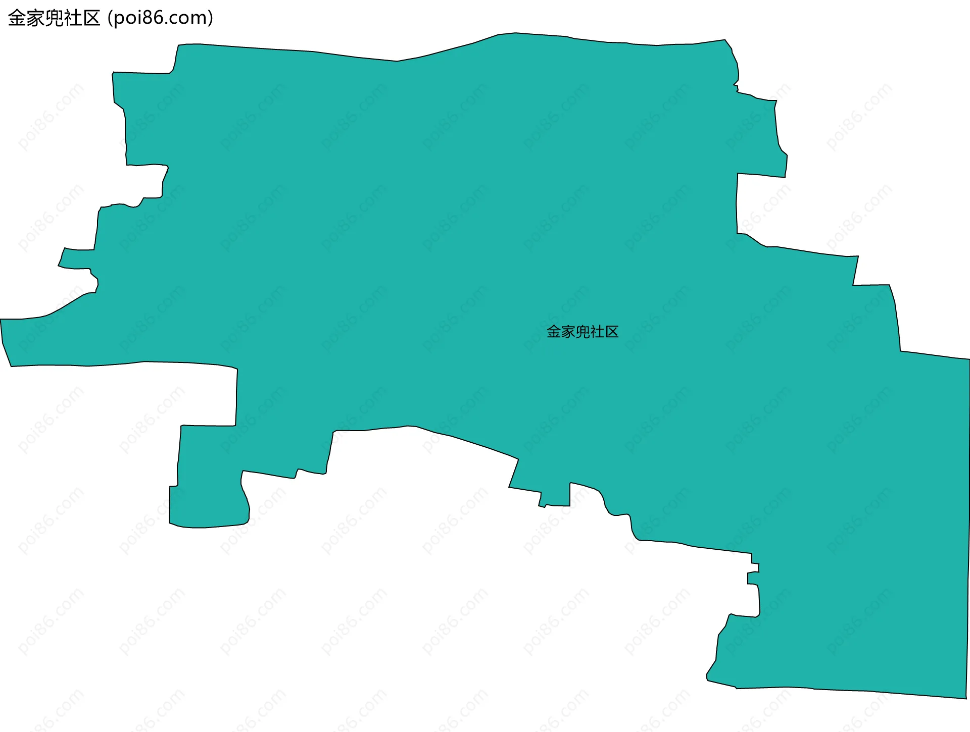 金家兜社区边界地图