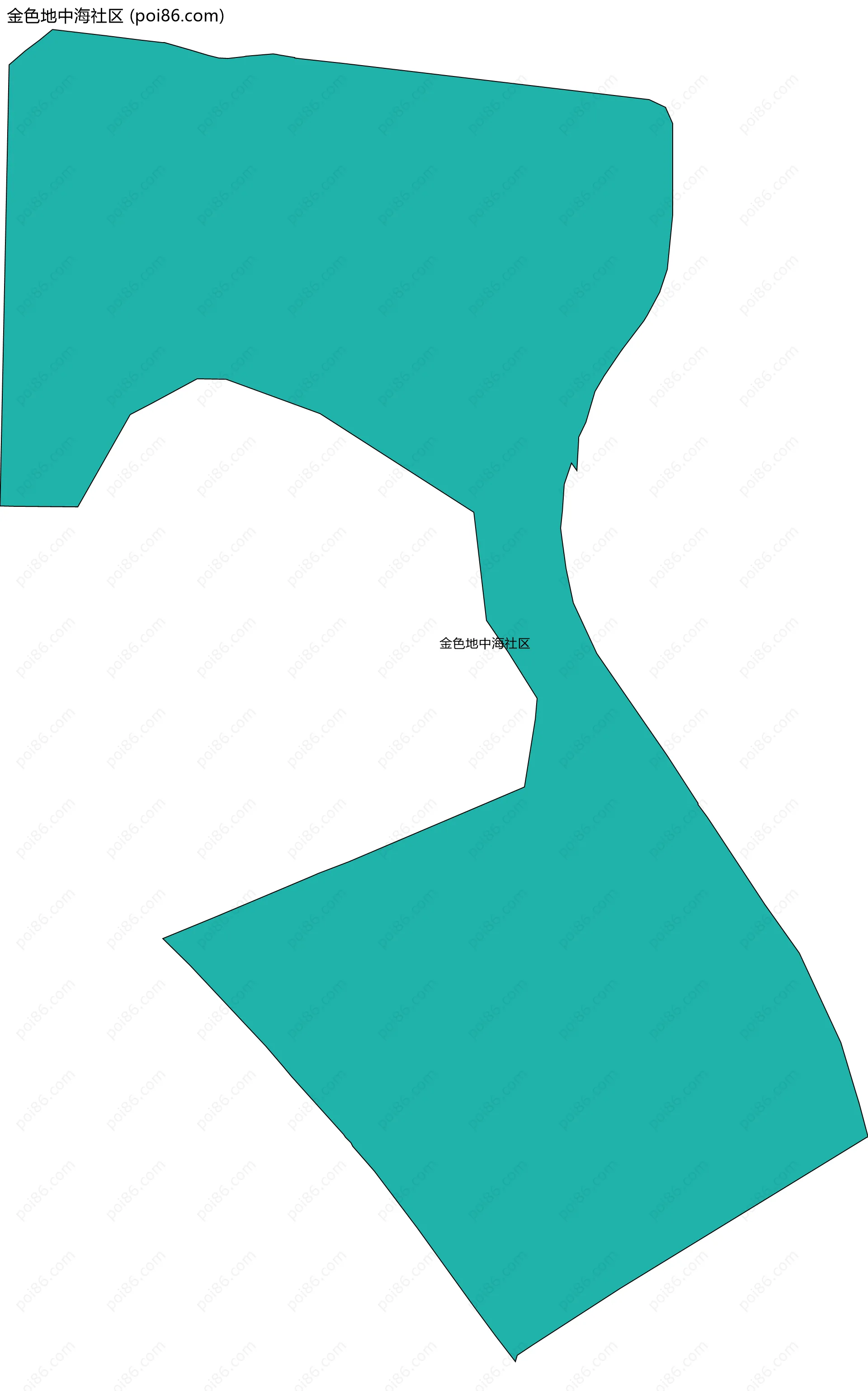 金色地中海社区边界地图