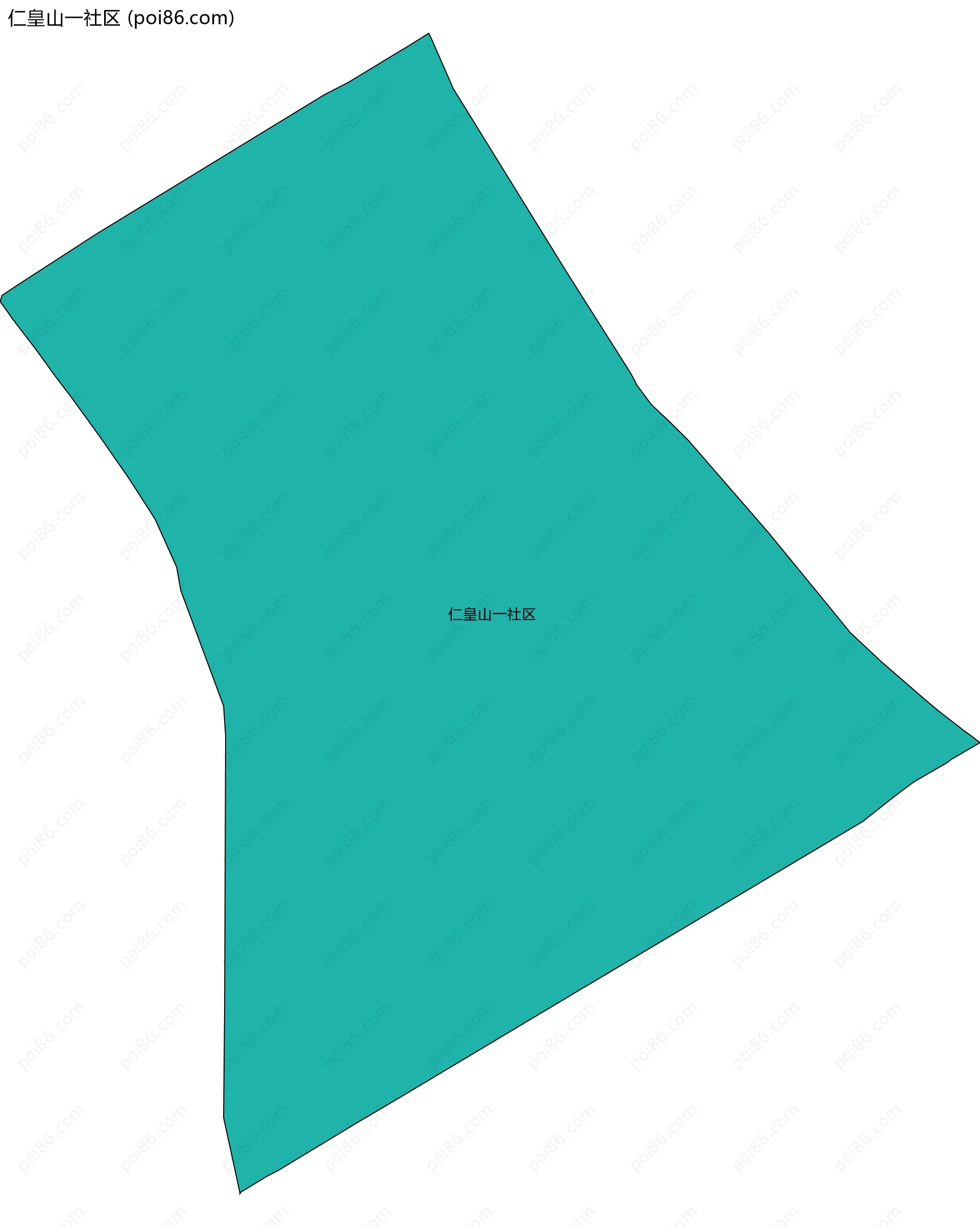 仁皇山一社区边界地图