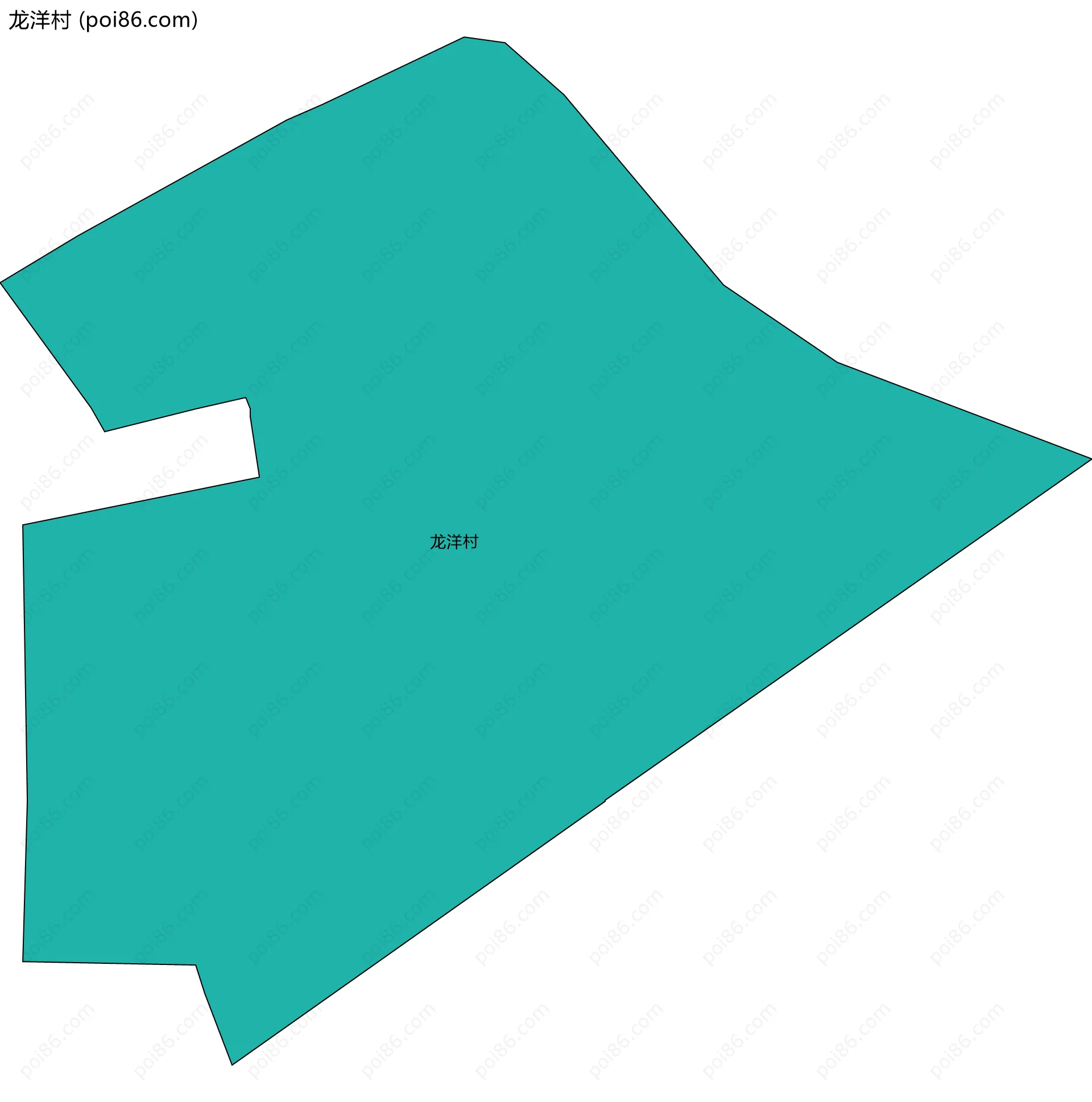 龙洋村边界地图