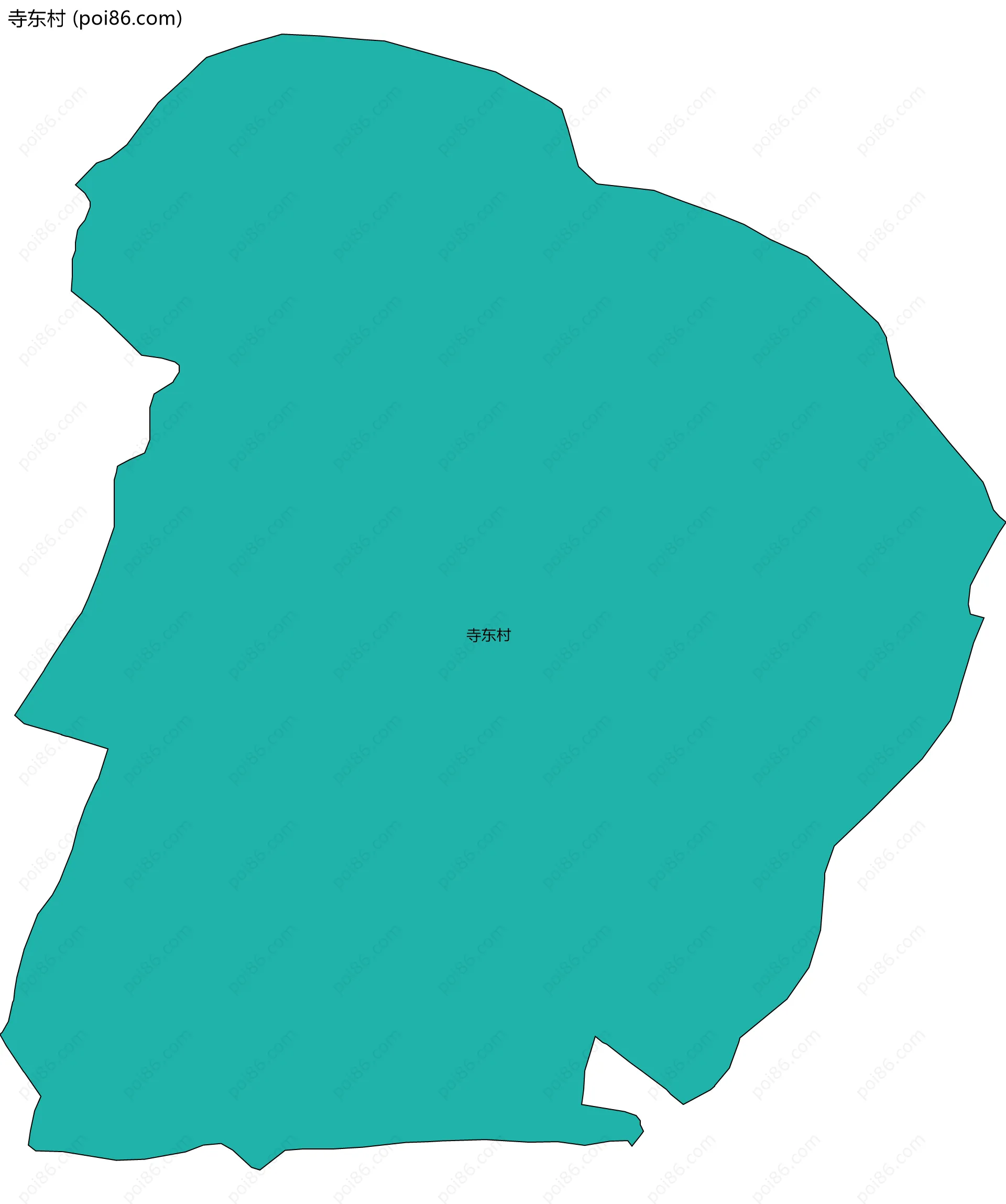 寺东村边界地图