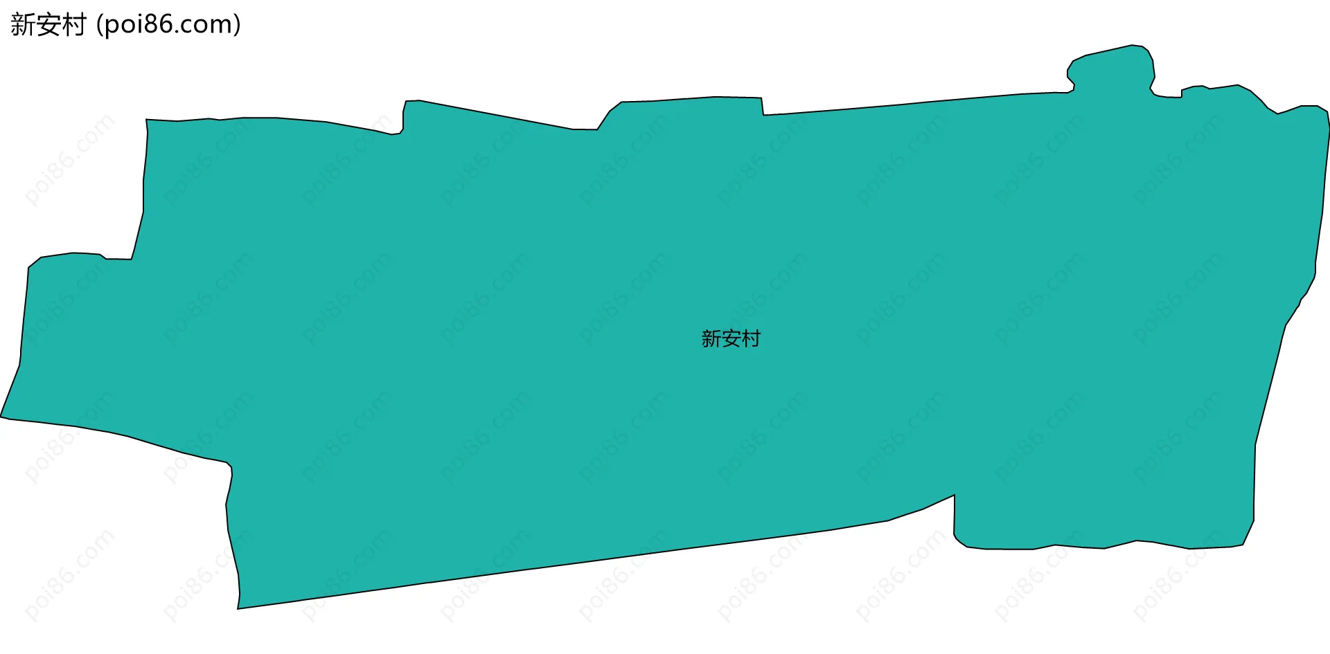 新安村边界地图