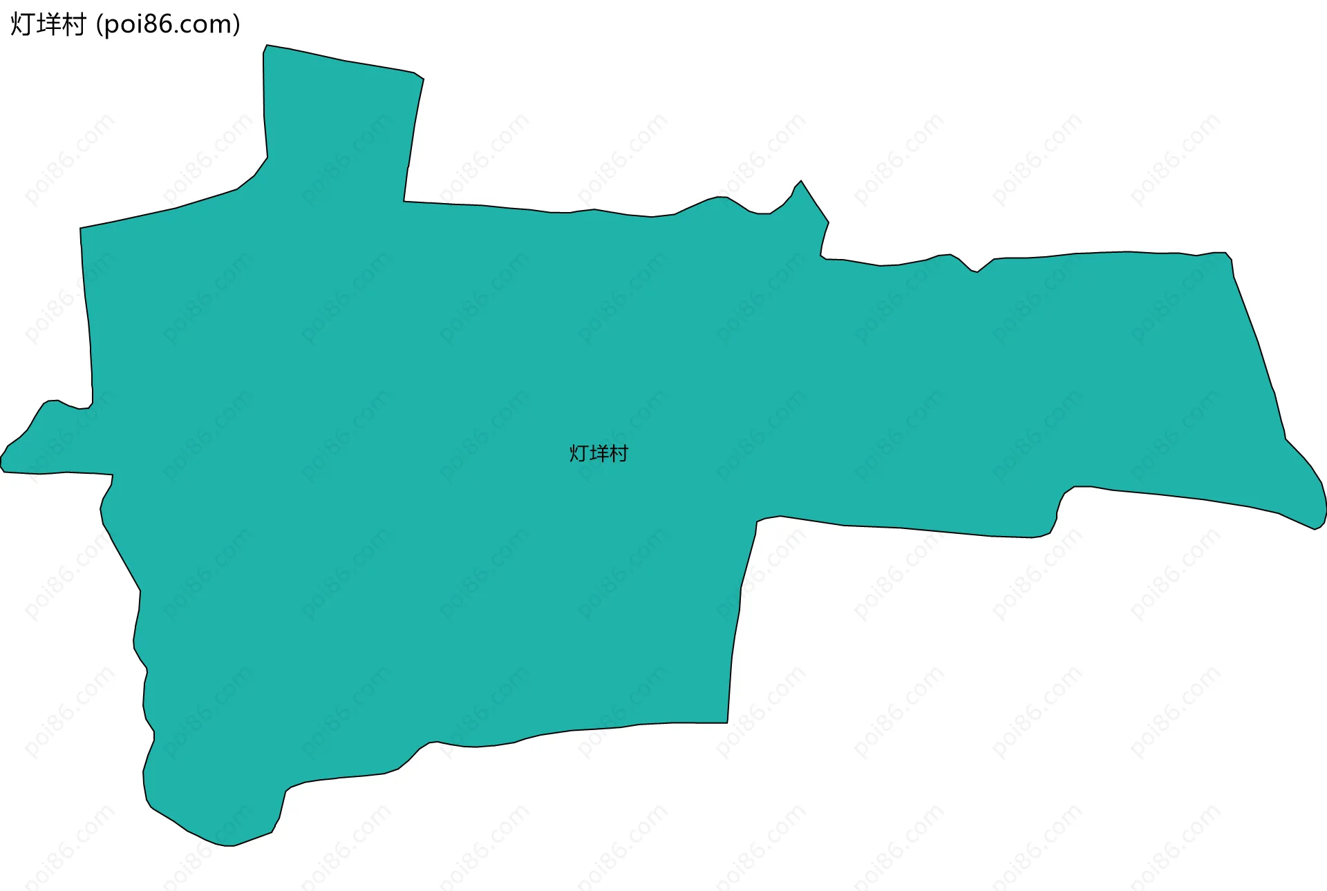 灯垟村边界地图