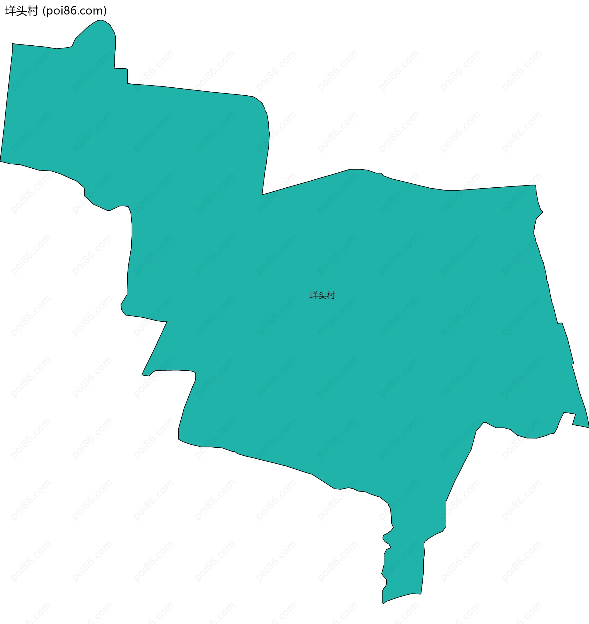 垟头村边界地图